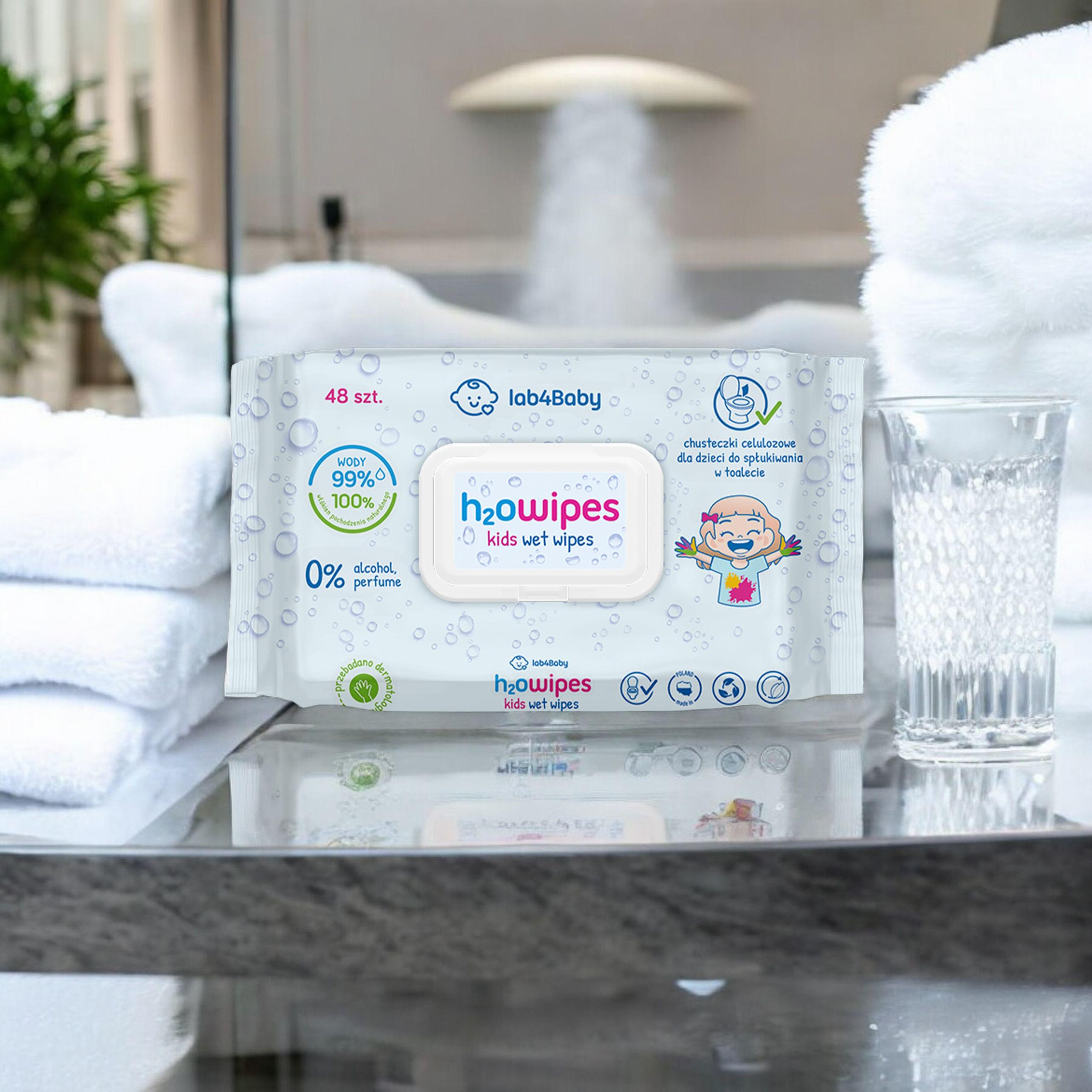 ALG PHARMA H2Owipes Kids Wet Wipes - 48szt. - Chusteczki nawilżane