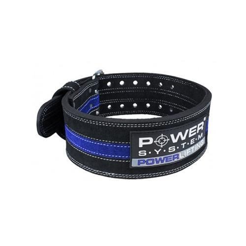 POWER SYSTEM - Pas Skórzany - 3x 1300g - Powerlifting Blue