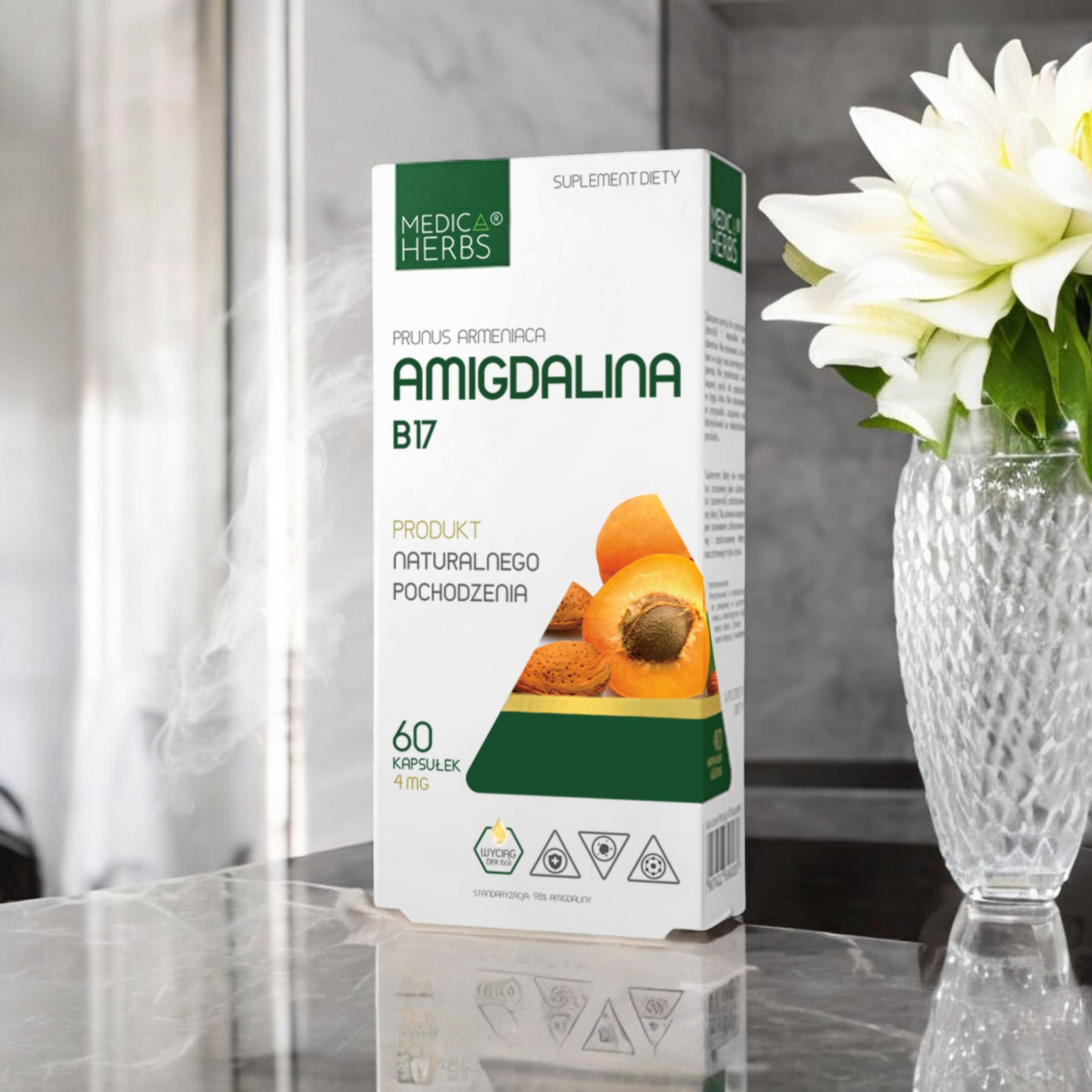 MEDICA HERBS - Amigdalina B17 4mg - 2x 60caps.
