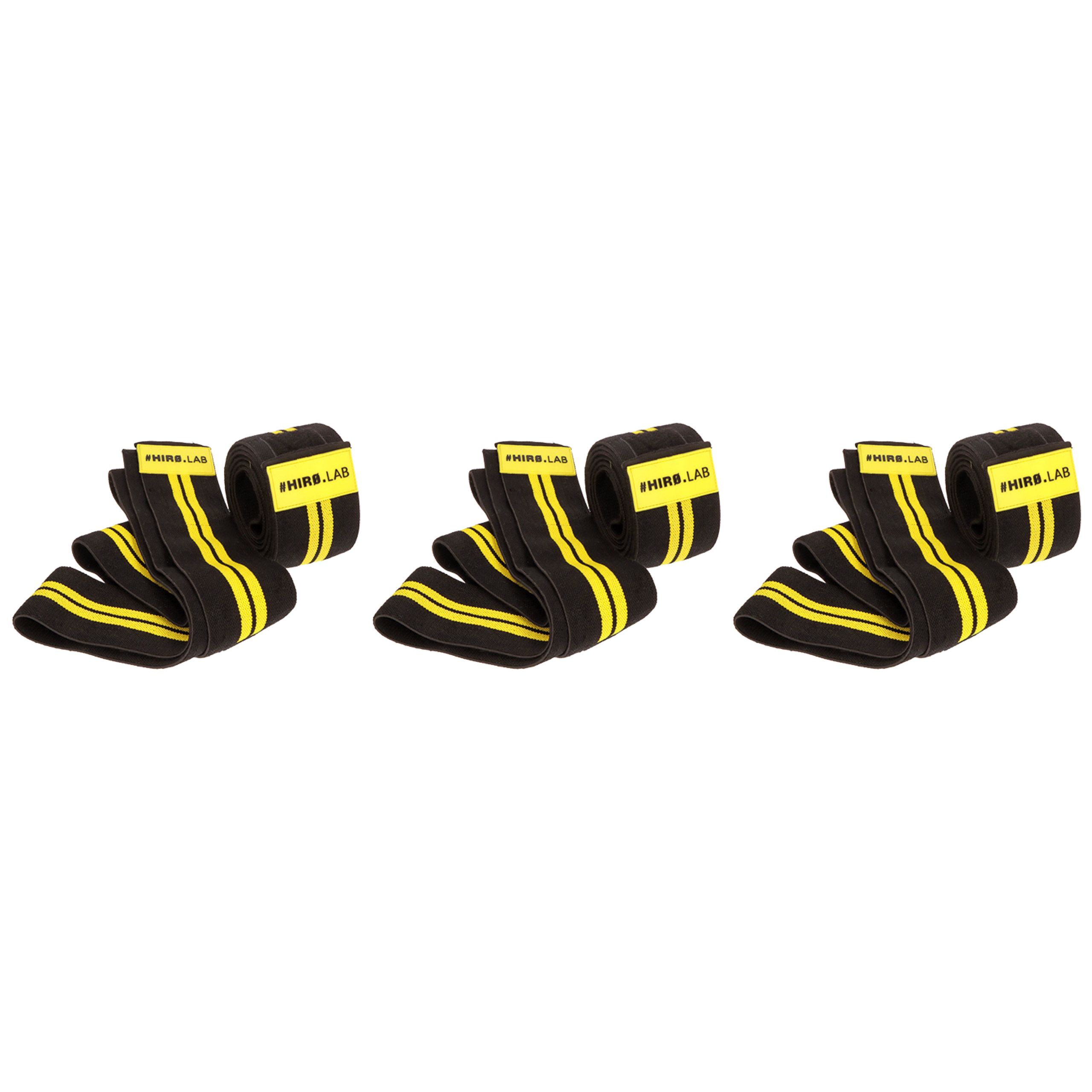 HIRO.LAB Knee Wraps - Rubber Logo New - 3x Opaski usztywniające na kolana