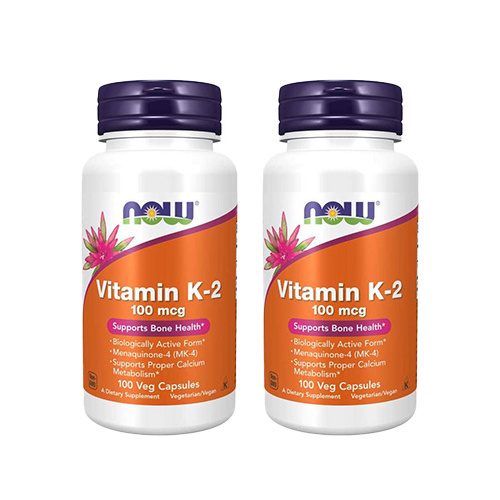 NOW Vitamin K-2 100mcg - 2x 100vegcaps