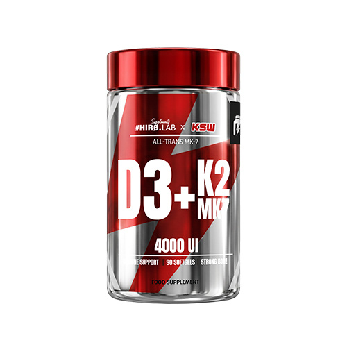 HIRO.LAB x KSW - Vitamin D3 4000IU + K2 KM-7 - 90 softgels.