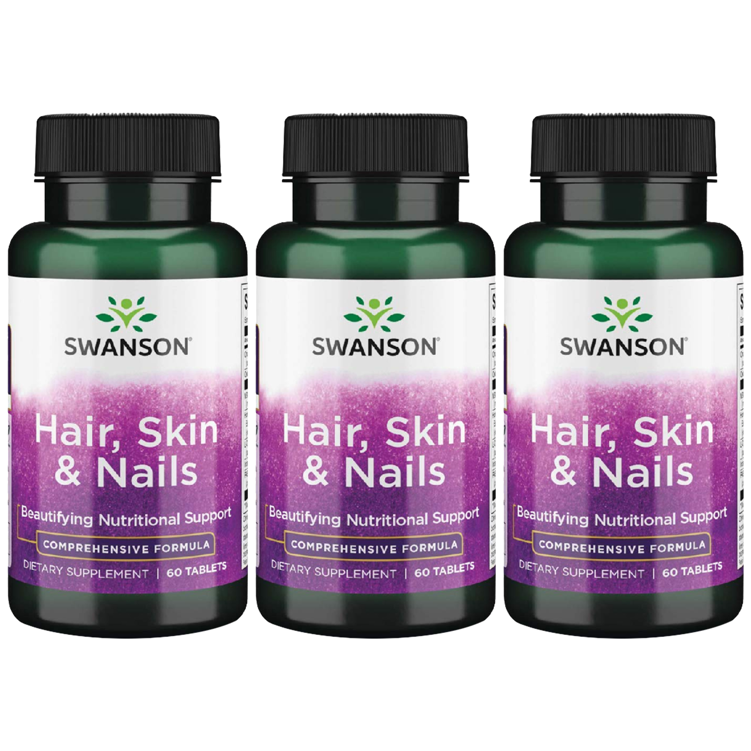 SWANSON Hair, Skin & Nails - 3x 60tabs.