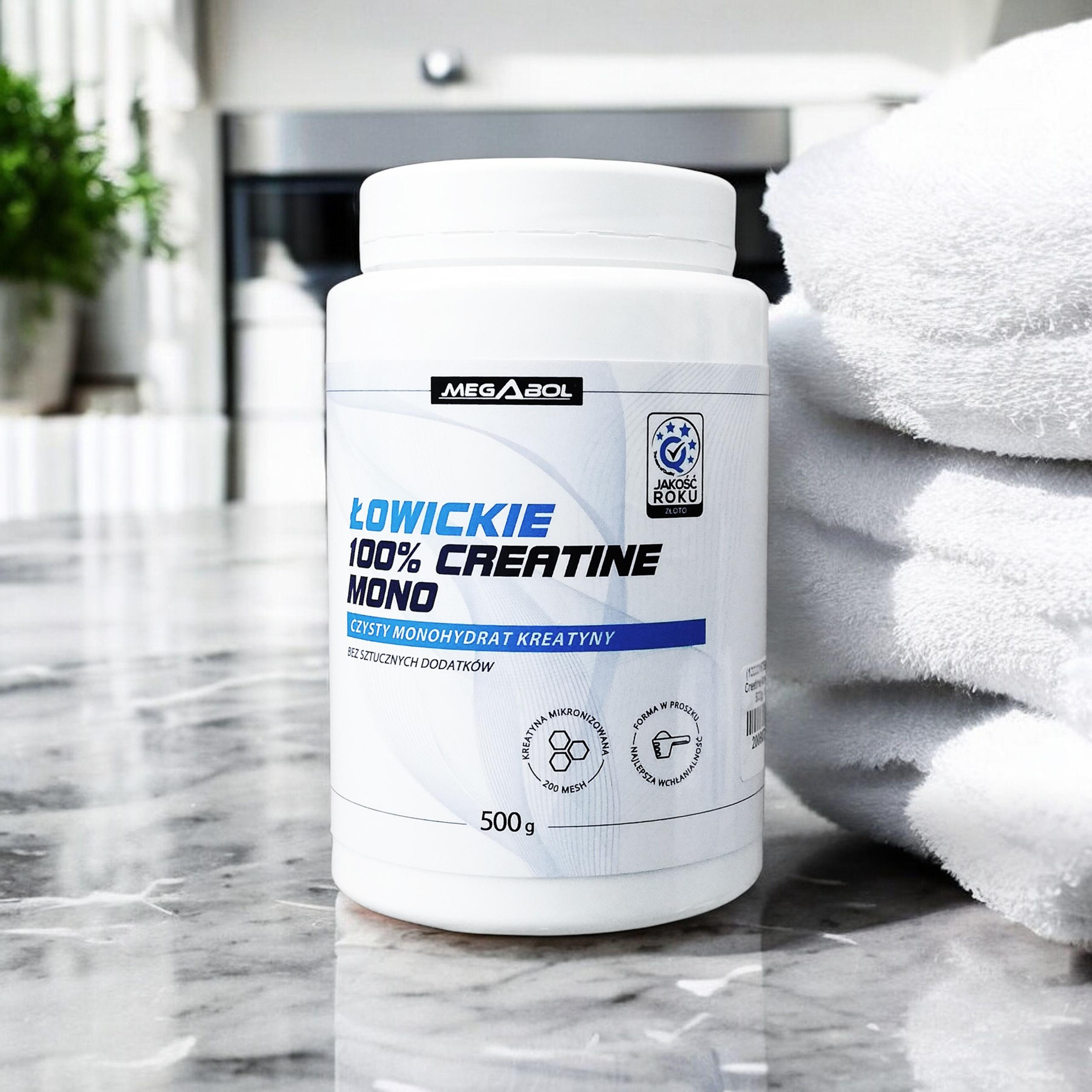 MEGABOL 100% Creatine Mono Łowickie - 2x 500g