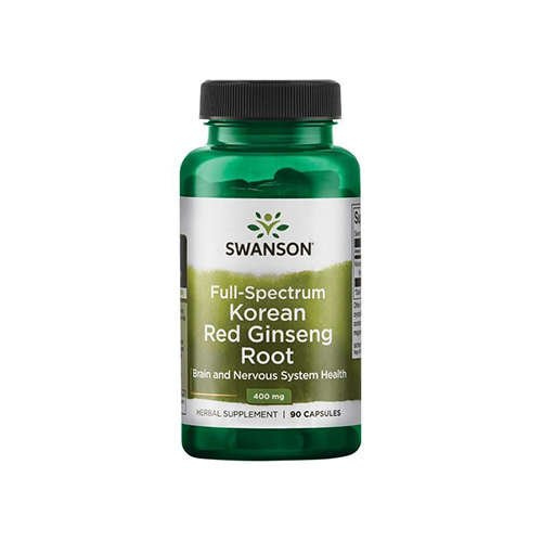 SWANSON Full Spectrum Korean Red Ginseng Root 400mg - 90caps - 3x Czerwony Żeń-Szeń