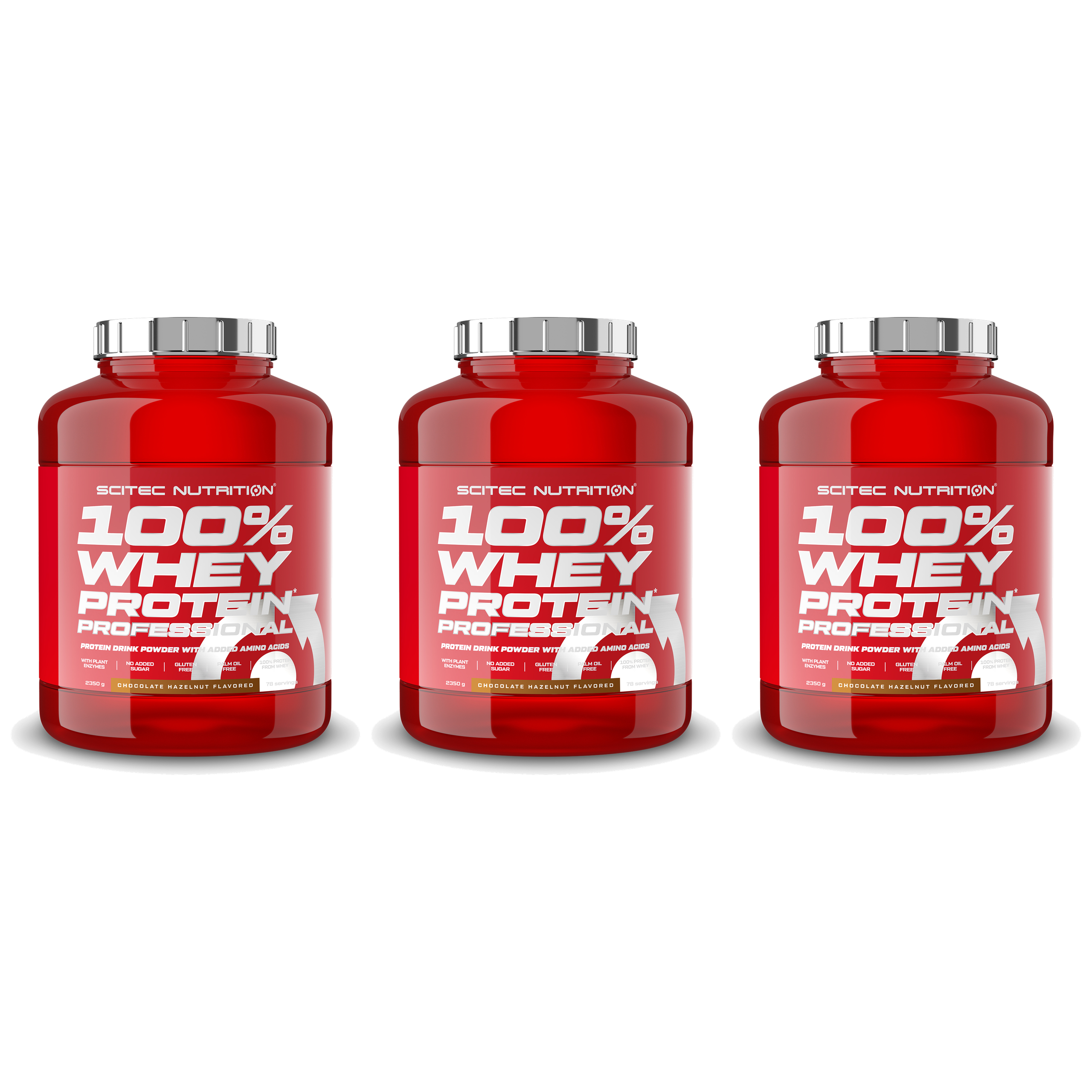 SCITEC 100% Whey Protein Professional - 3x 2350g