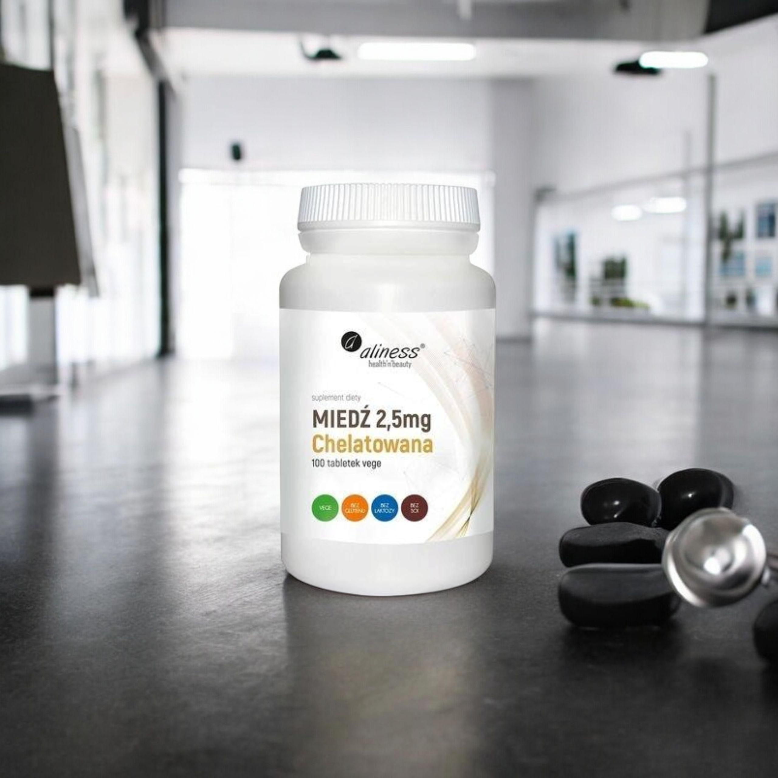 ALINESS - Miedź Chelatowana 2,5mg - 100tabs.