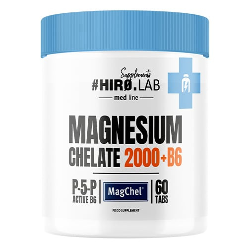 HIRO.LAB - Magnesium Chelate 2000 + B6 - 3x 60tabs