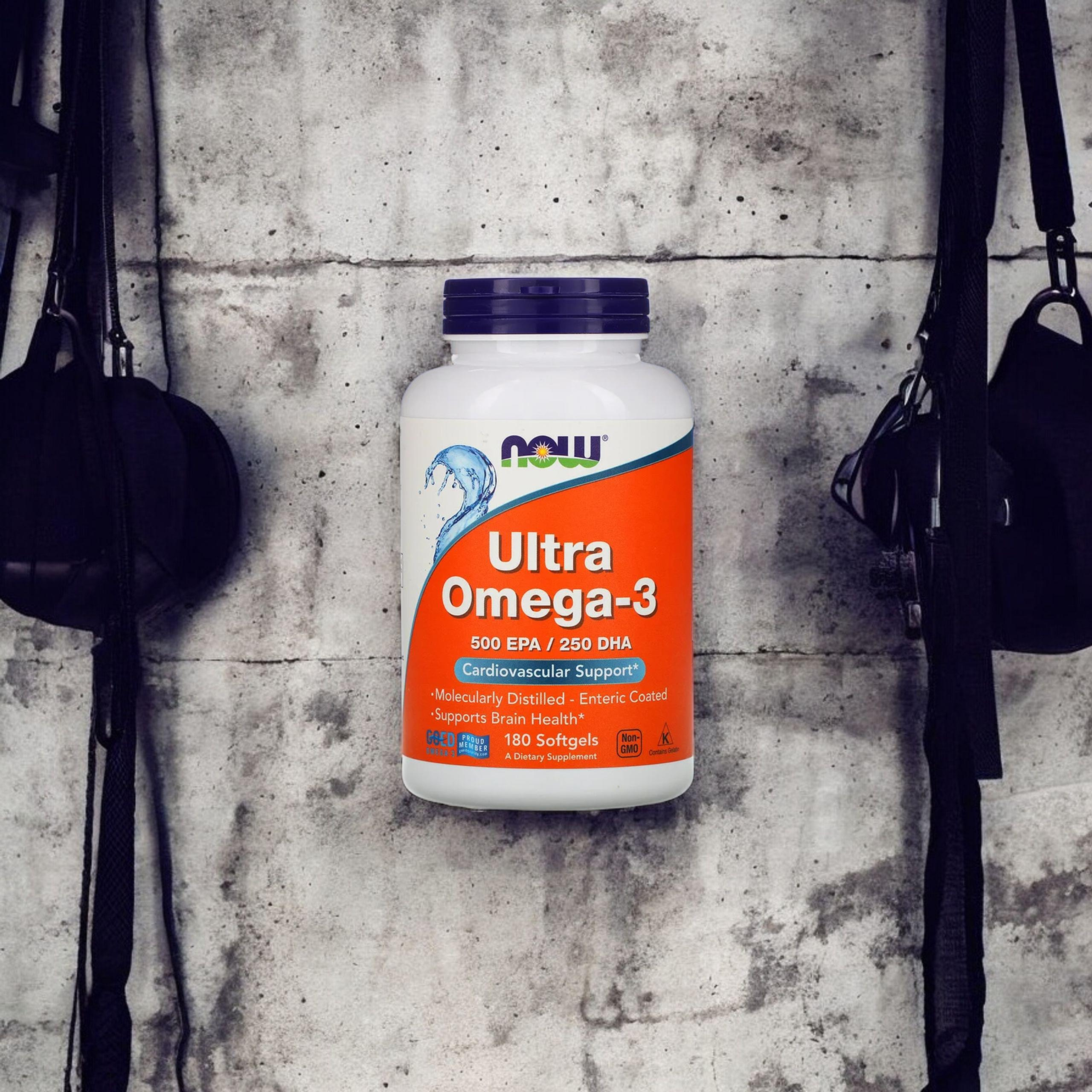 NOW Ultra Omega 3 - 500 EPA / 250 DHA - 3x 180softgels
