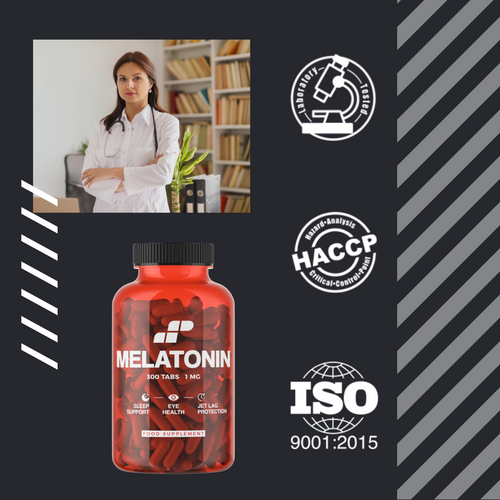 3x MP NUTRITION Melatonin 1mg - 300tabs - Melatonina