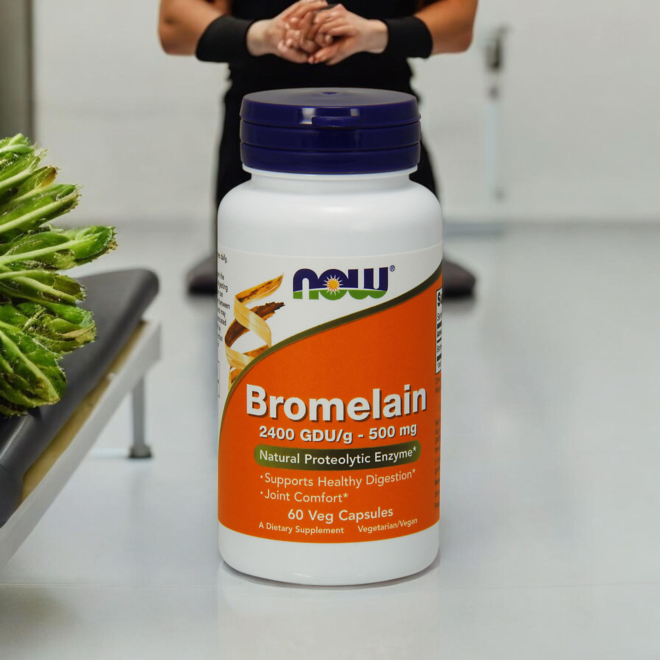 NOW Bromelain (Bromelina) - 3x 60vcaps