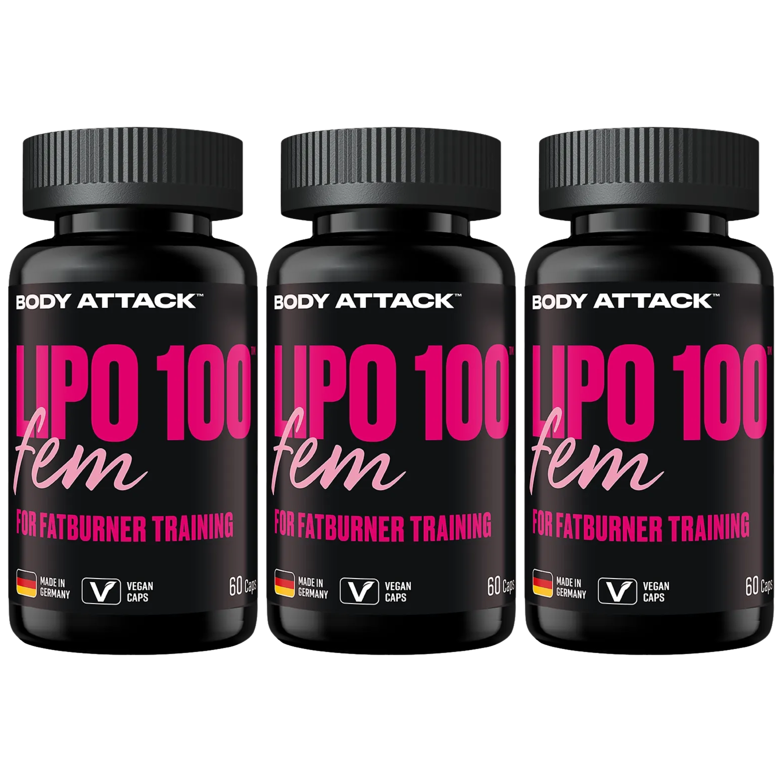 BODY ATTACK Lipo 100 FEM - 3x 60vcaps