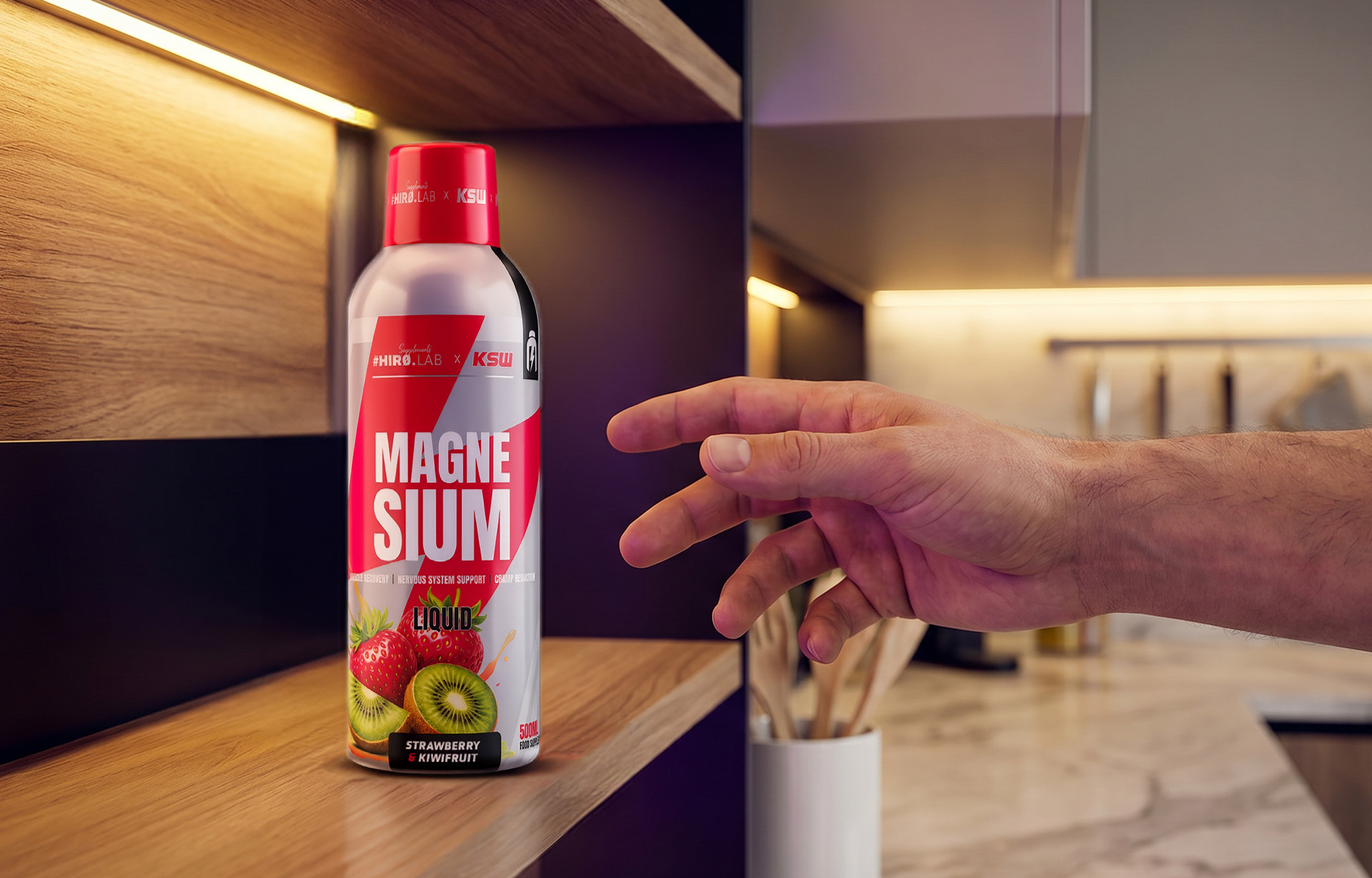 HIRO.LAB x KSW - Magnesium 500ml - Strawberry Kiwi