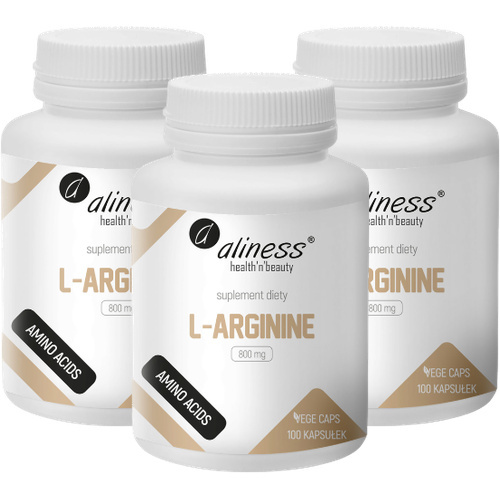 ALINESS - L-Arginine 800mg - 100vcaps. x3