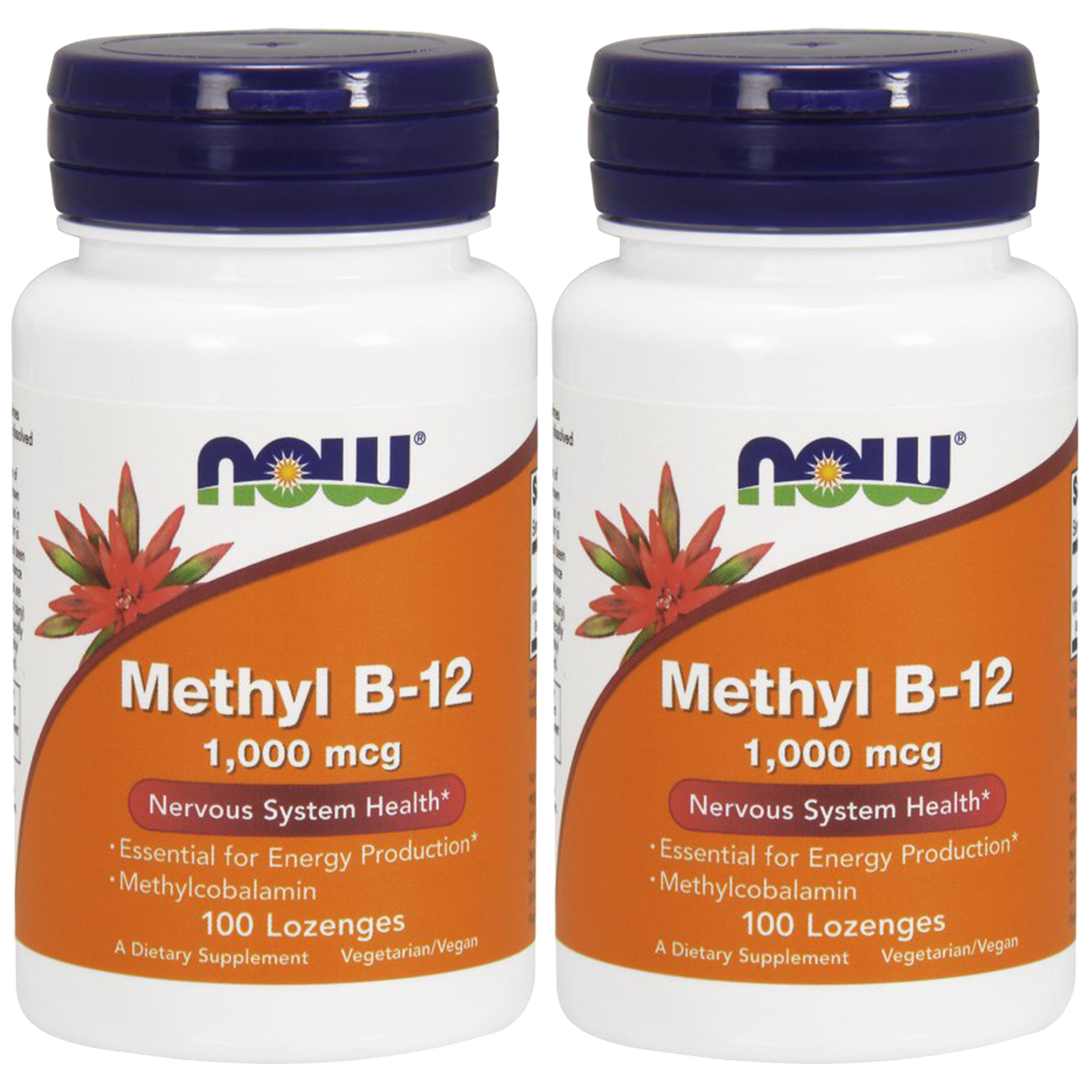 NOW Methyl B-12 1000mcg - 2x 100 lozenges