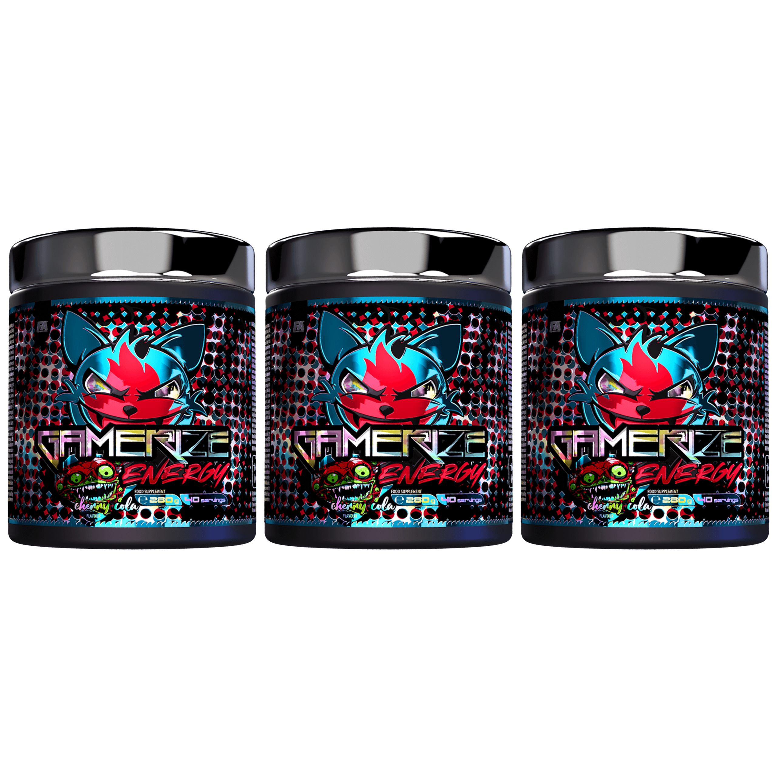 FITNESS AUTHORITY - Gamerize Energy - 3x 280g