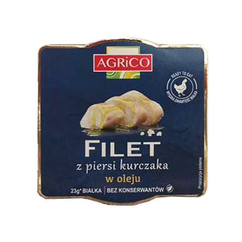 AGRICO Filet z Piersi Kurczaka w oleju - 3x 160g