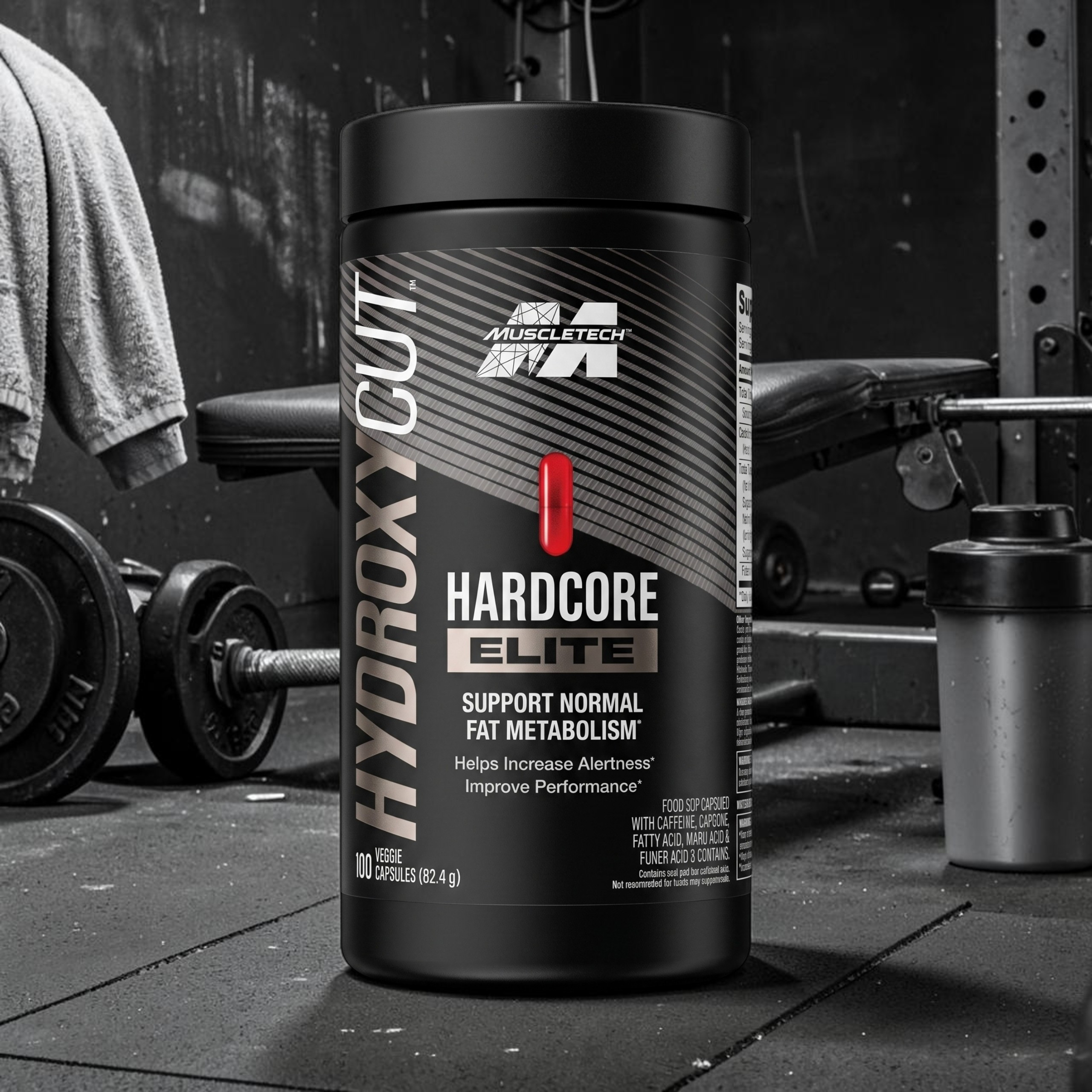 MUSCLE TECH - Hydroxycut Hardcore Elite - 2x 100vcaps.