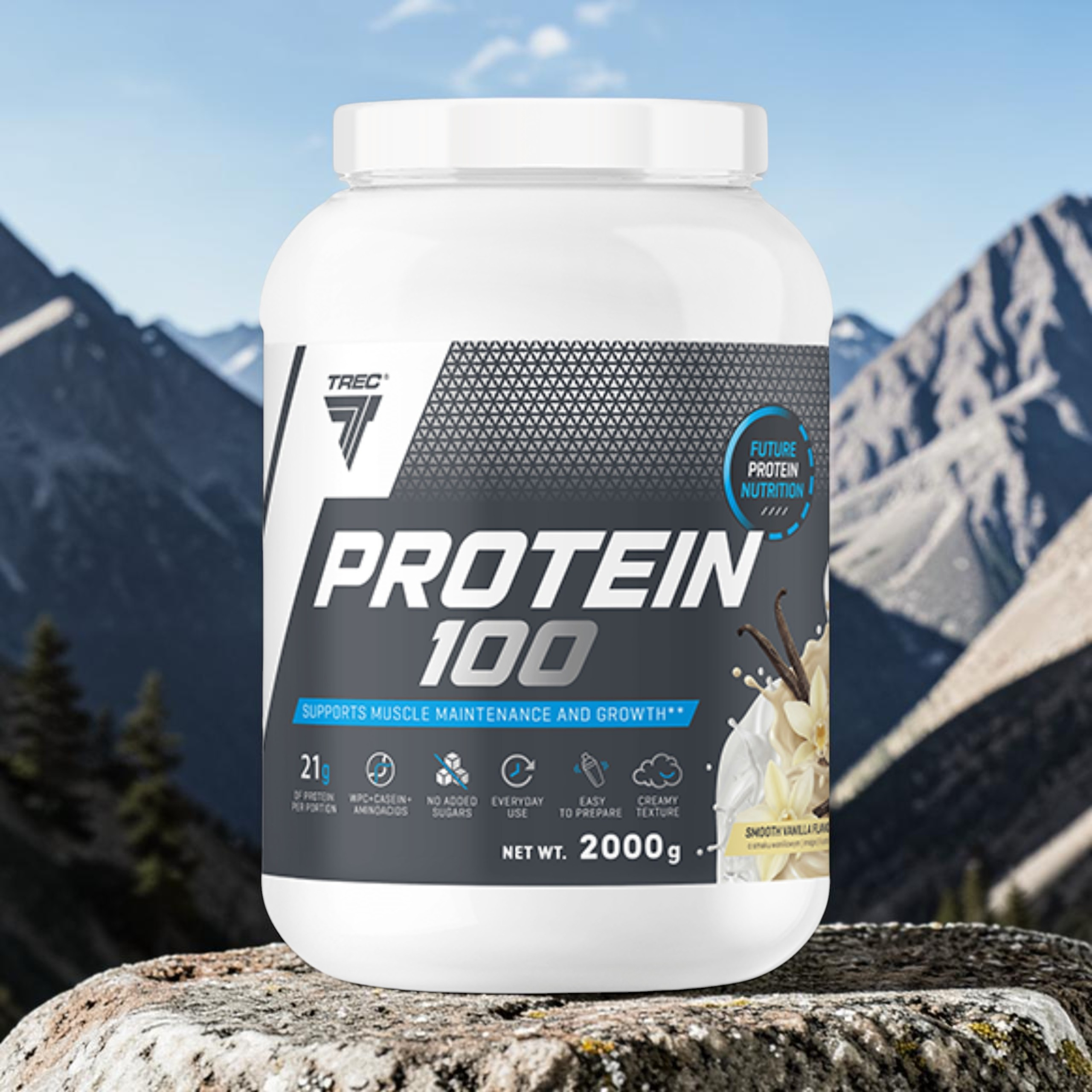 TREC - Protein 100 - 2000g - Smooth Vanilla