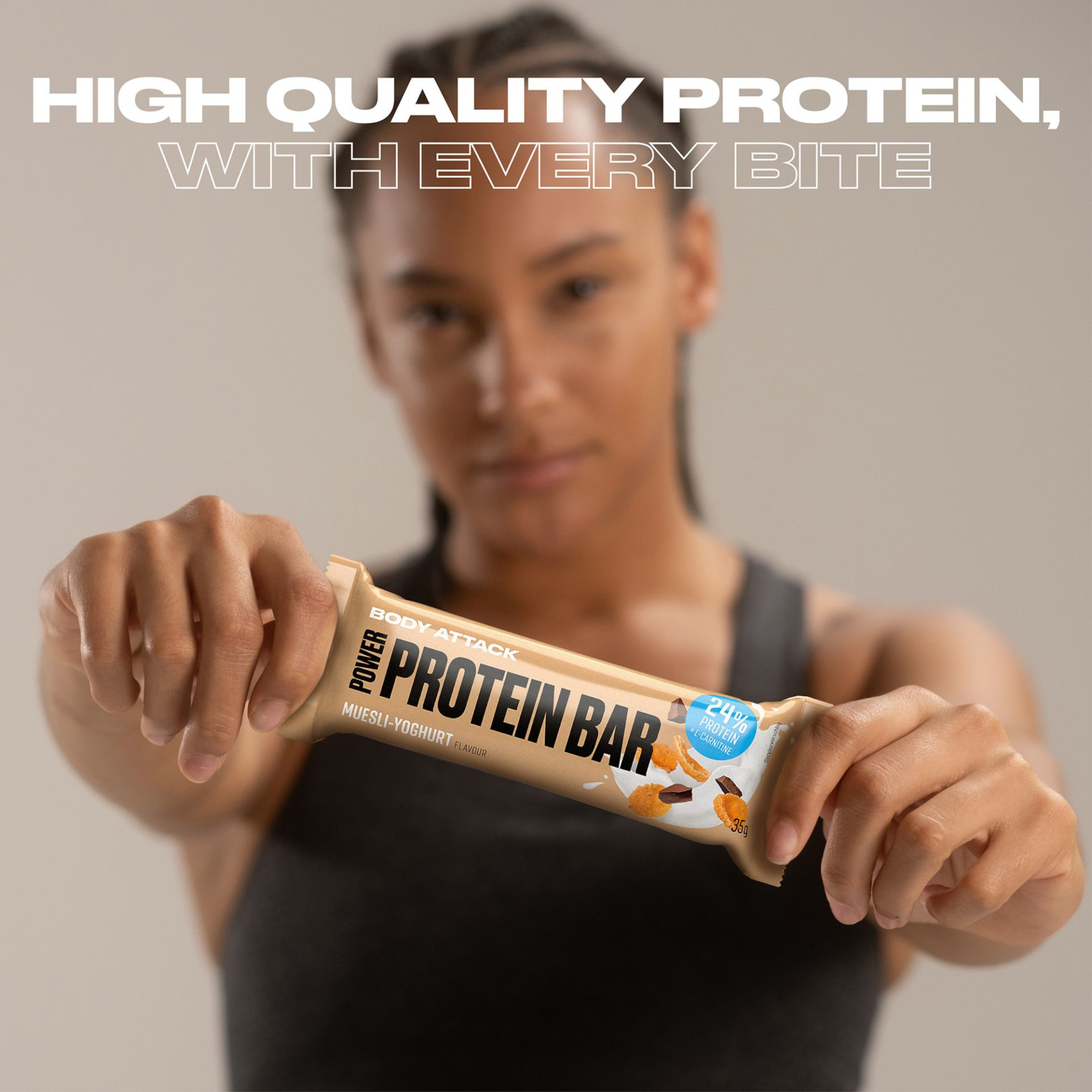 BODY ATTACK - Baton Power Protein Bar - 24x 2x 35g