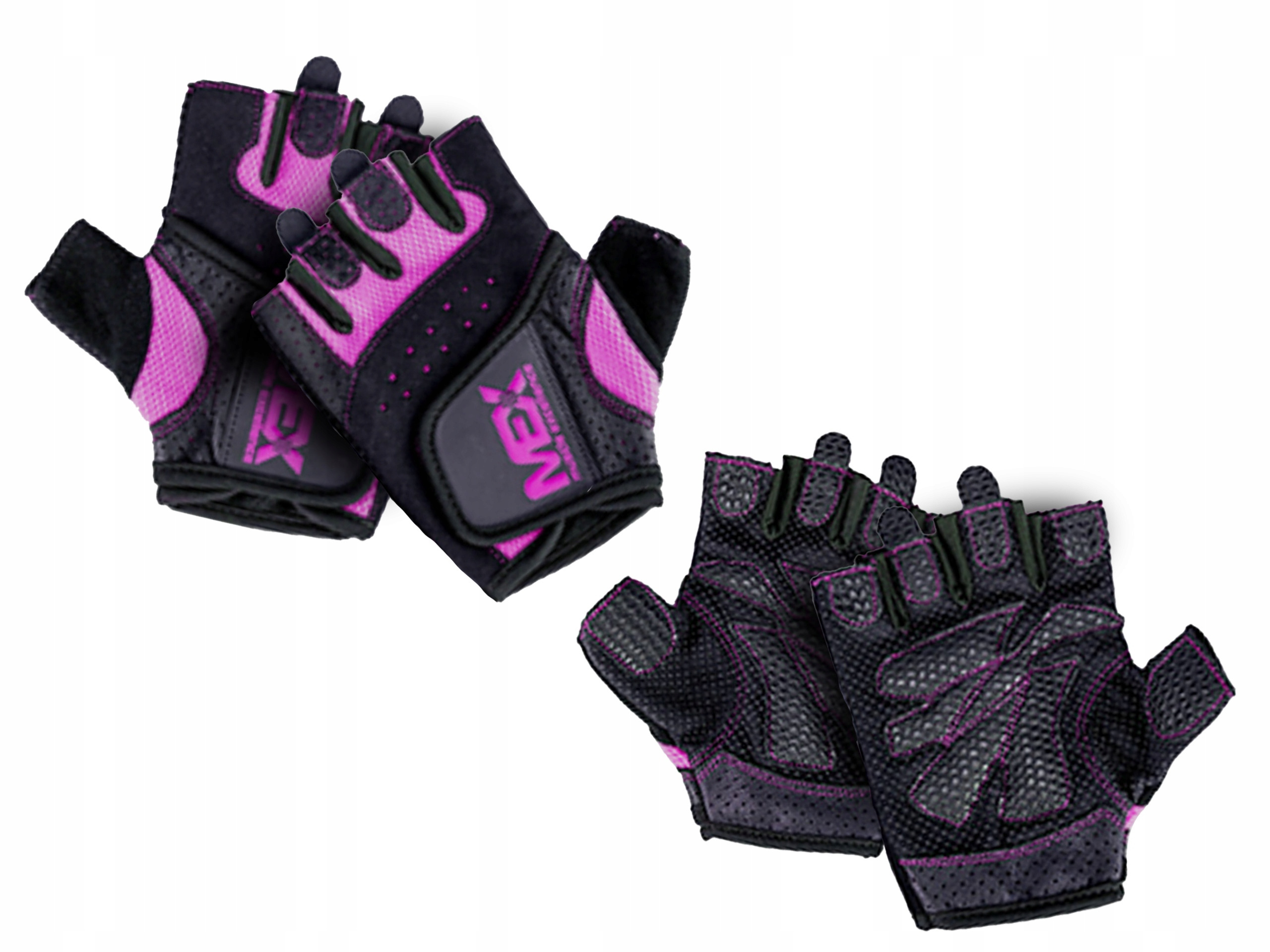 MEX W‑FIT Rękawice Damskie – Purple — zestaw 3x