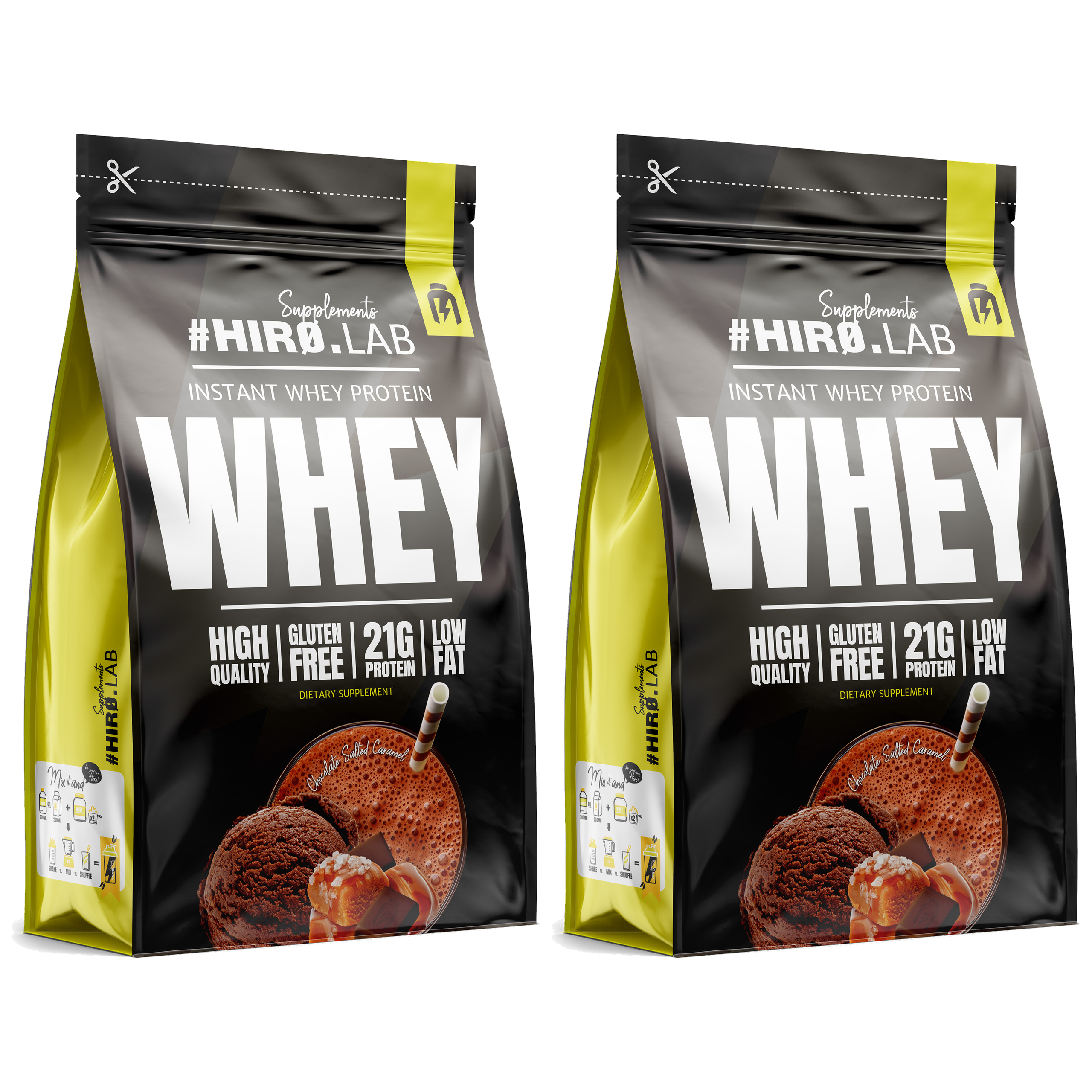 HIRO.LAB Instant Whey Protein - 2x 750g