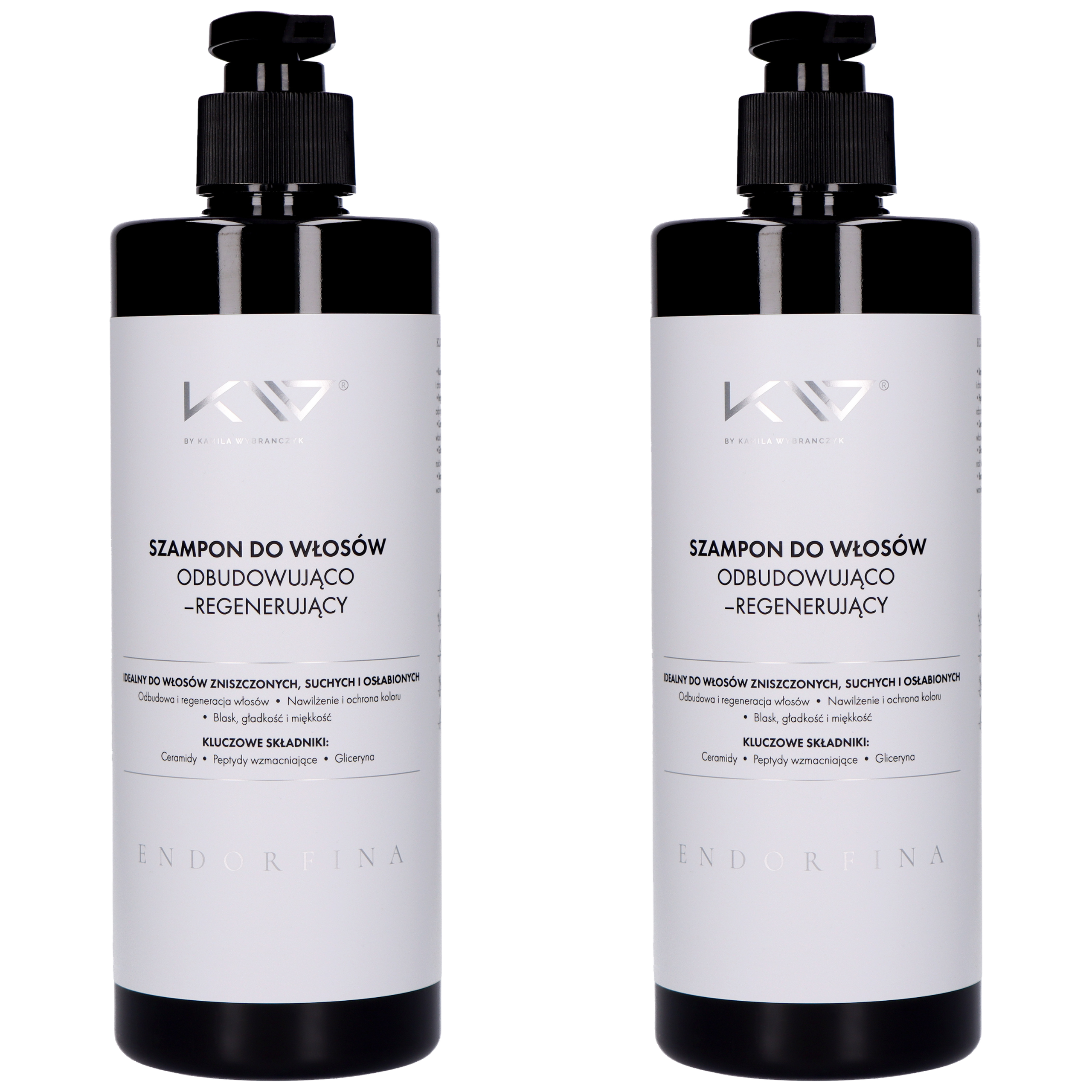 KAMILA WYBRAŃCZYK - Szampon do Włosów Odbudowująco-Regenerujący - 2x 500ml
