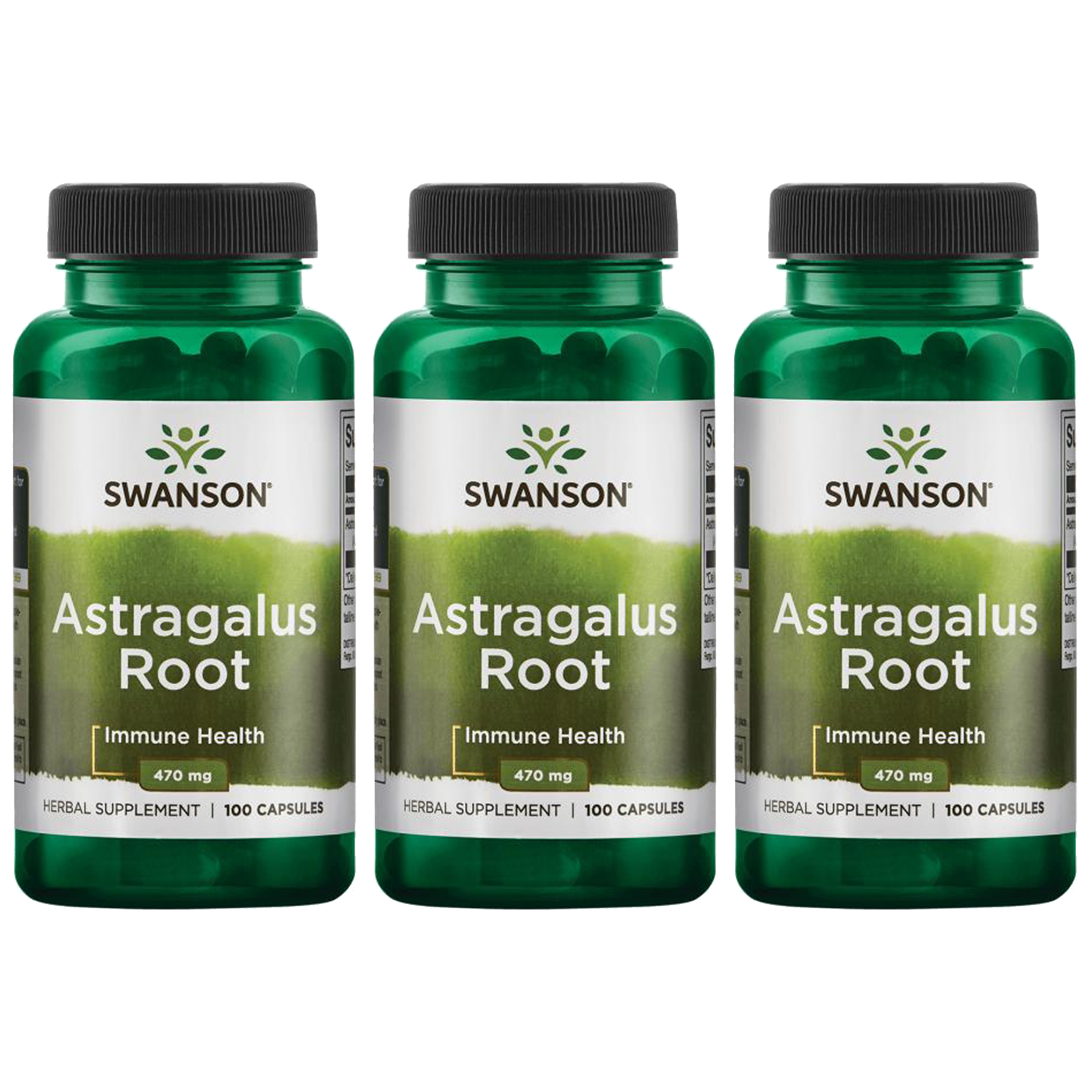 SWANSON Astragalus Root 470mg - 3x 100caps