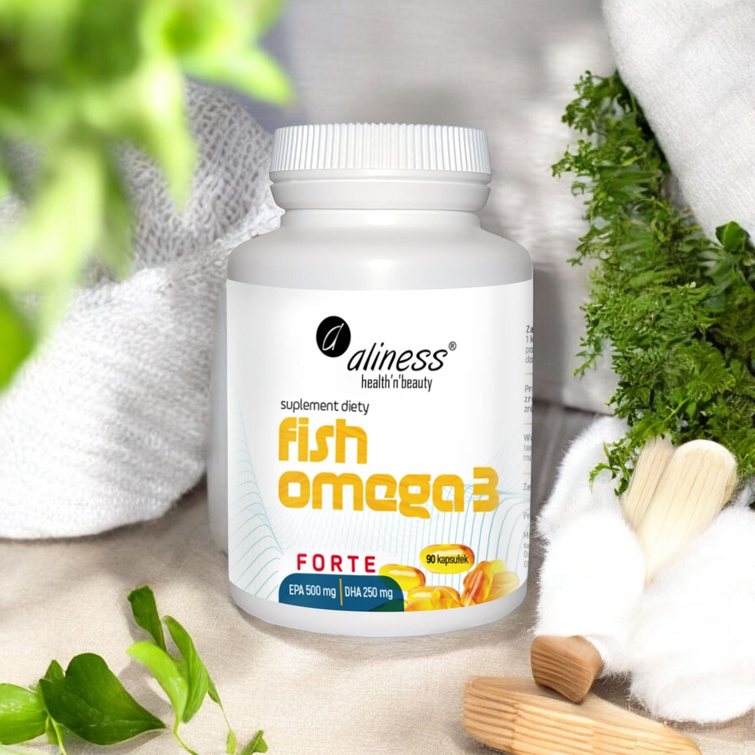 ALINESS - Fish Omega 3 Forte EPA 500mg DHA 250mg - 3x 60caps.