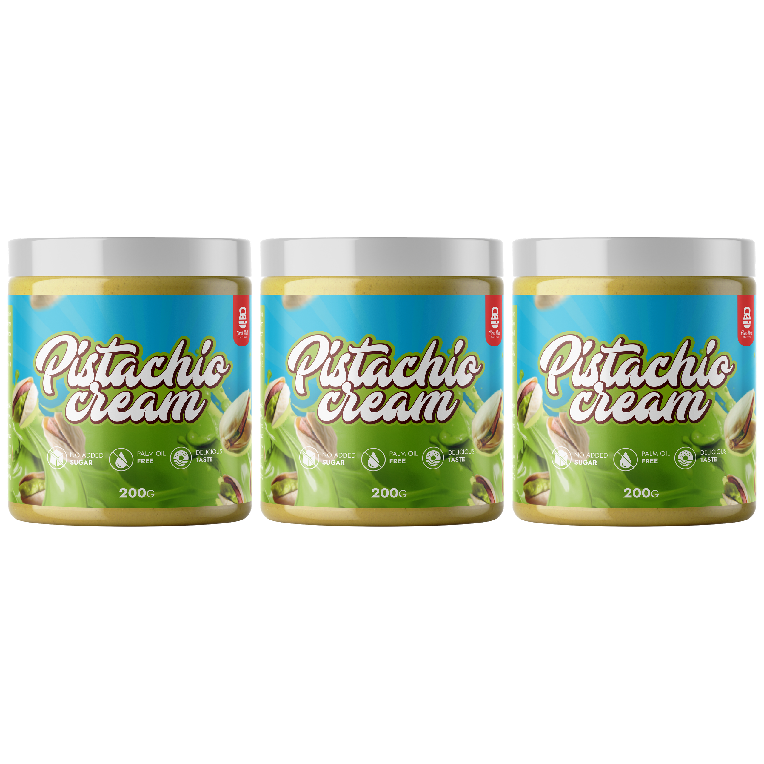 Cheat Meal Nutrition Pistachio Cream - Pistacjowy krem do smarowania - 3x 200g
