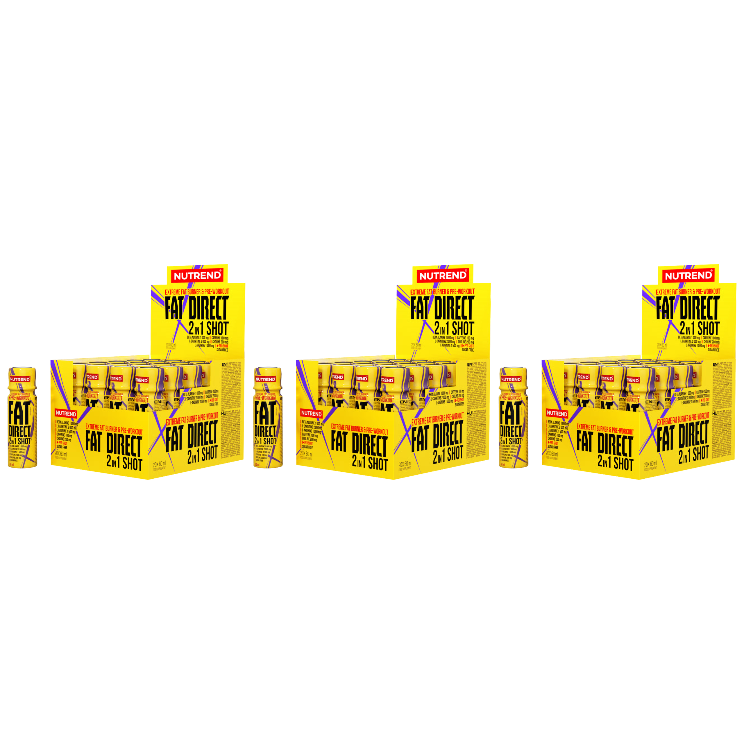 NUTREND - Fat Direct 2in1 Shot - 3x 60ml x20