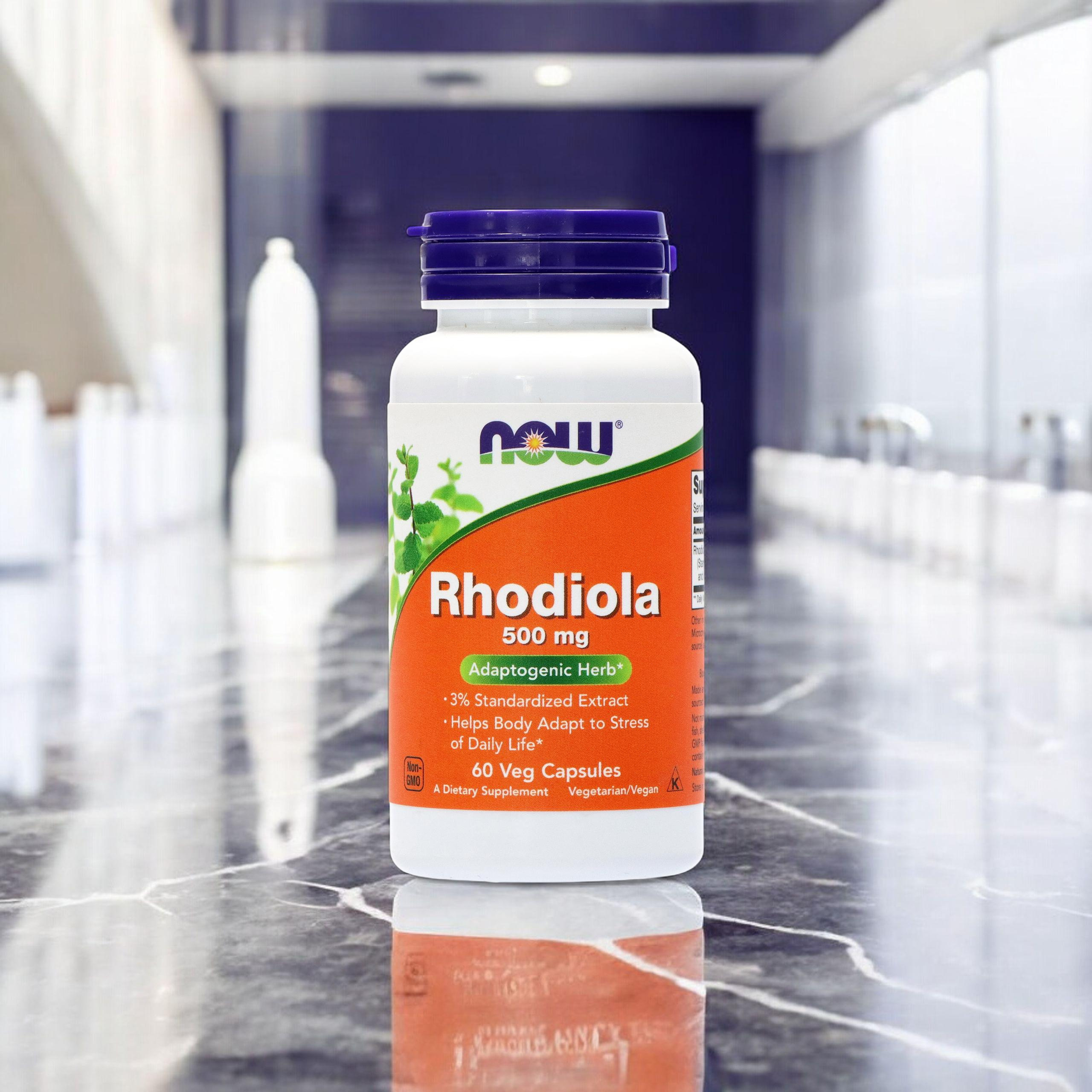 NOW Rhodiola Rosea 500 mg Extract - 2x 60 vcaps