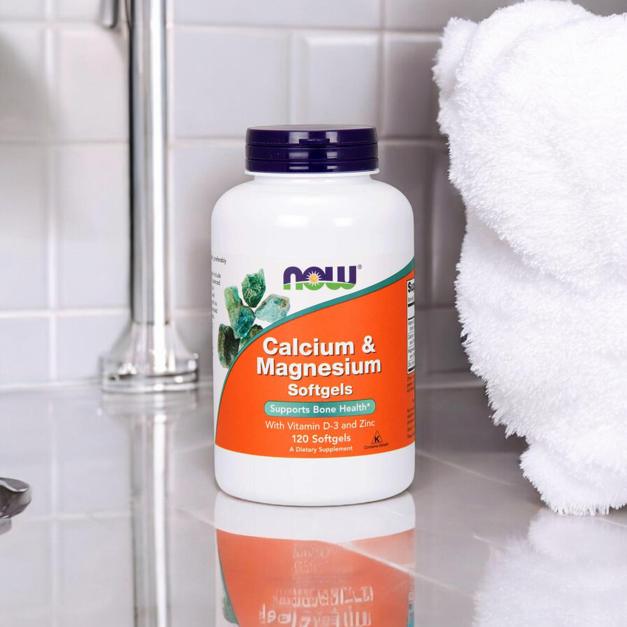 NOW Calcium and Magnesium - 3x 120softgels