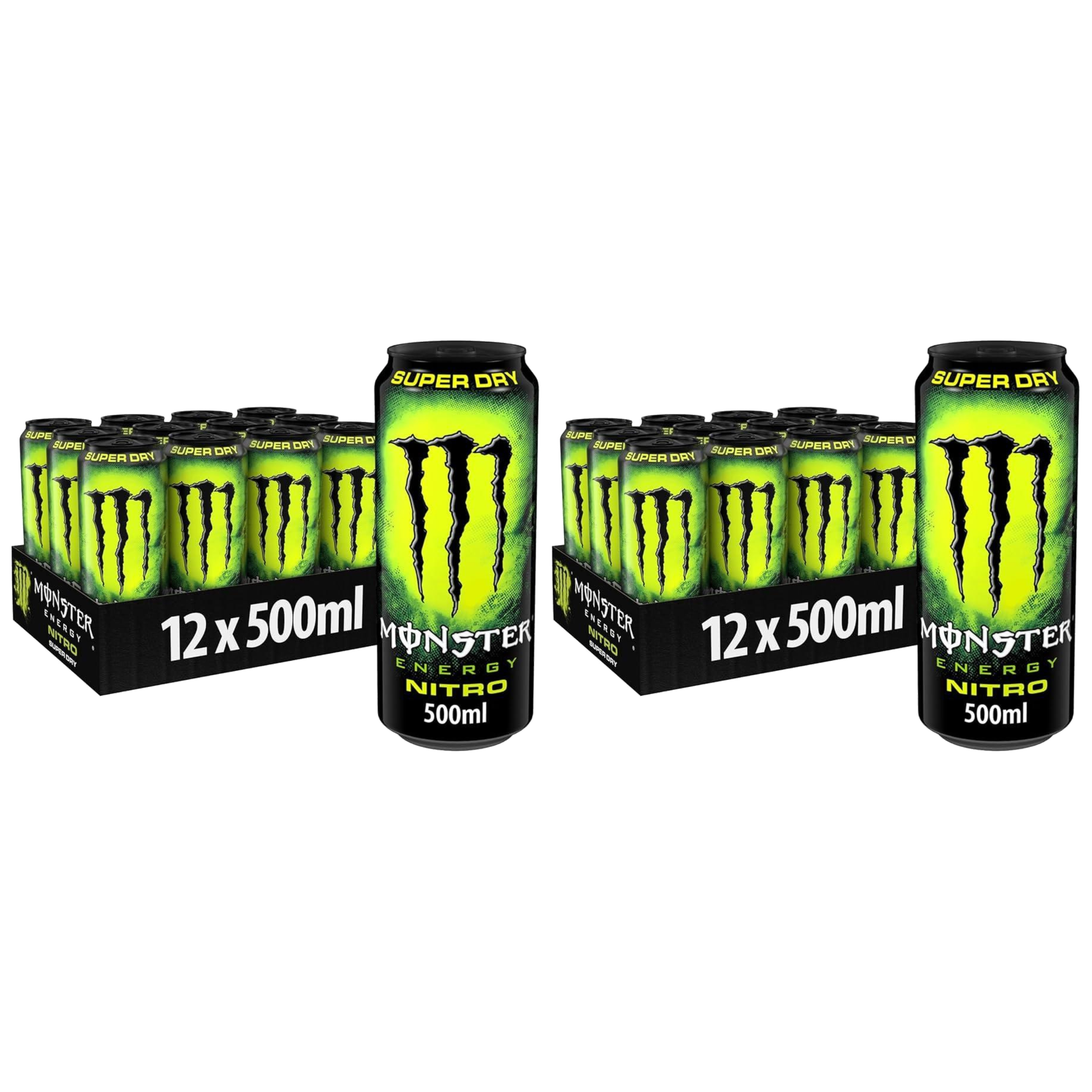 MONSTER - Energy Nitro Super Dry - 2x 500ml x12