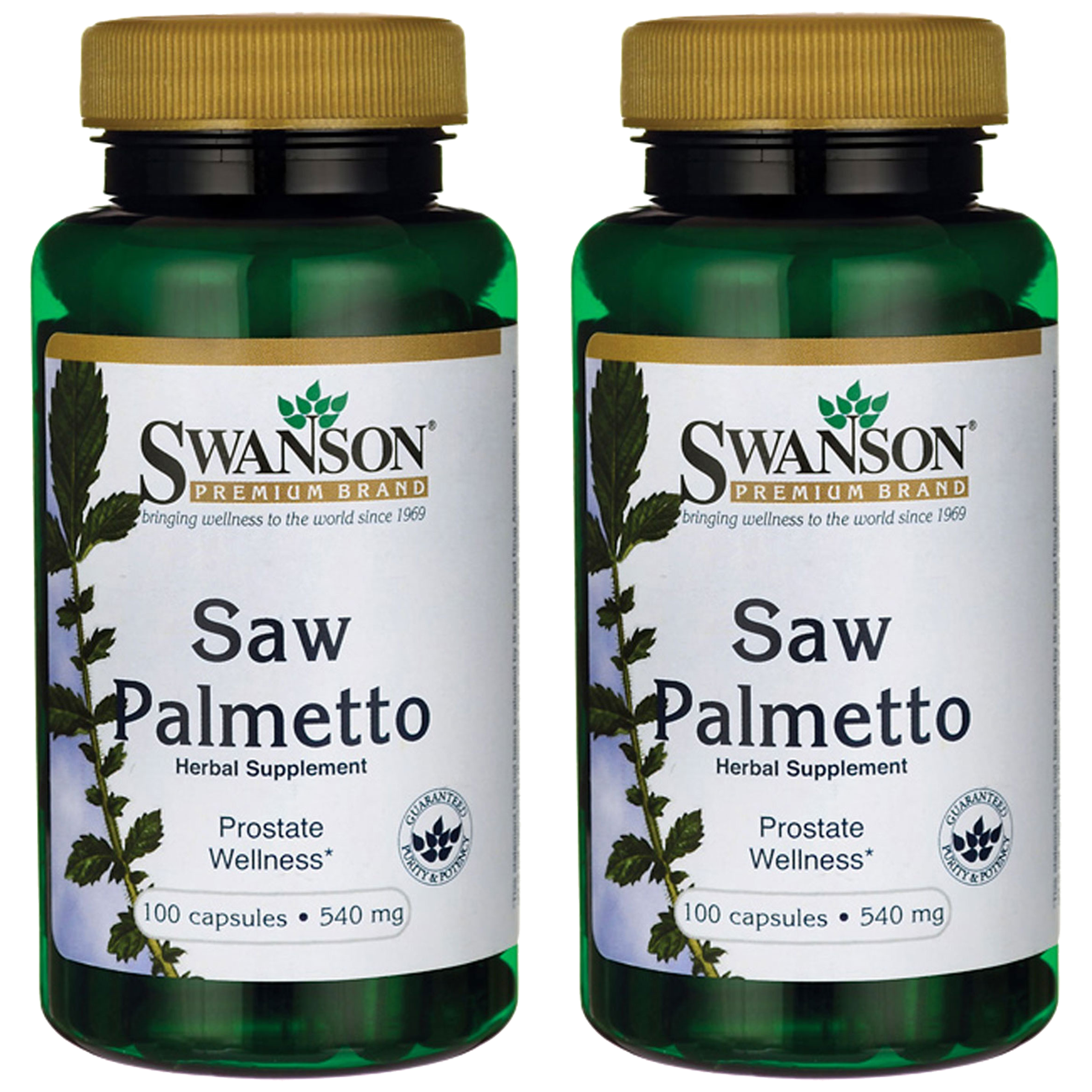 SWANSON Saw Palmetto 540mg - 2x 100caps.