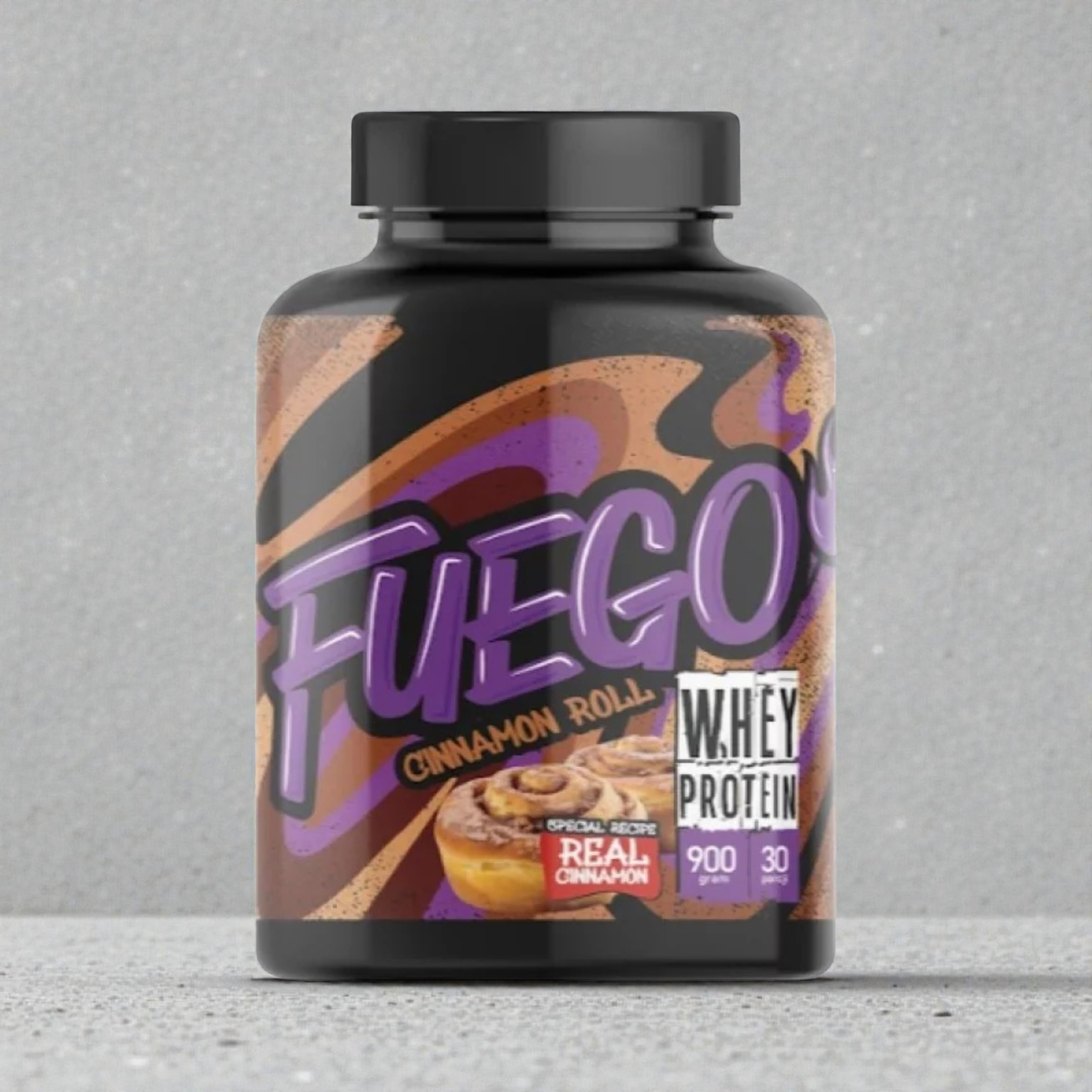 FUEGO - Whey Protein - 3x 900g - Cinnamon Roll