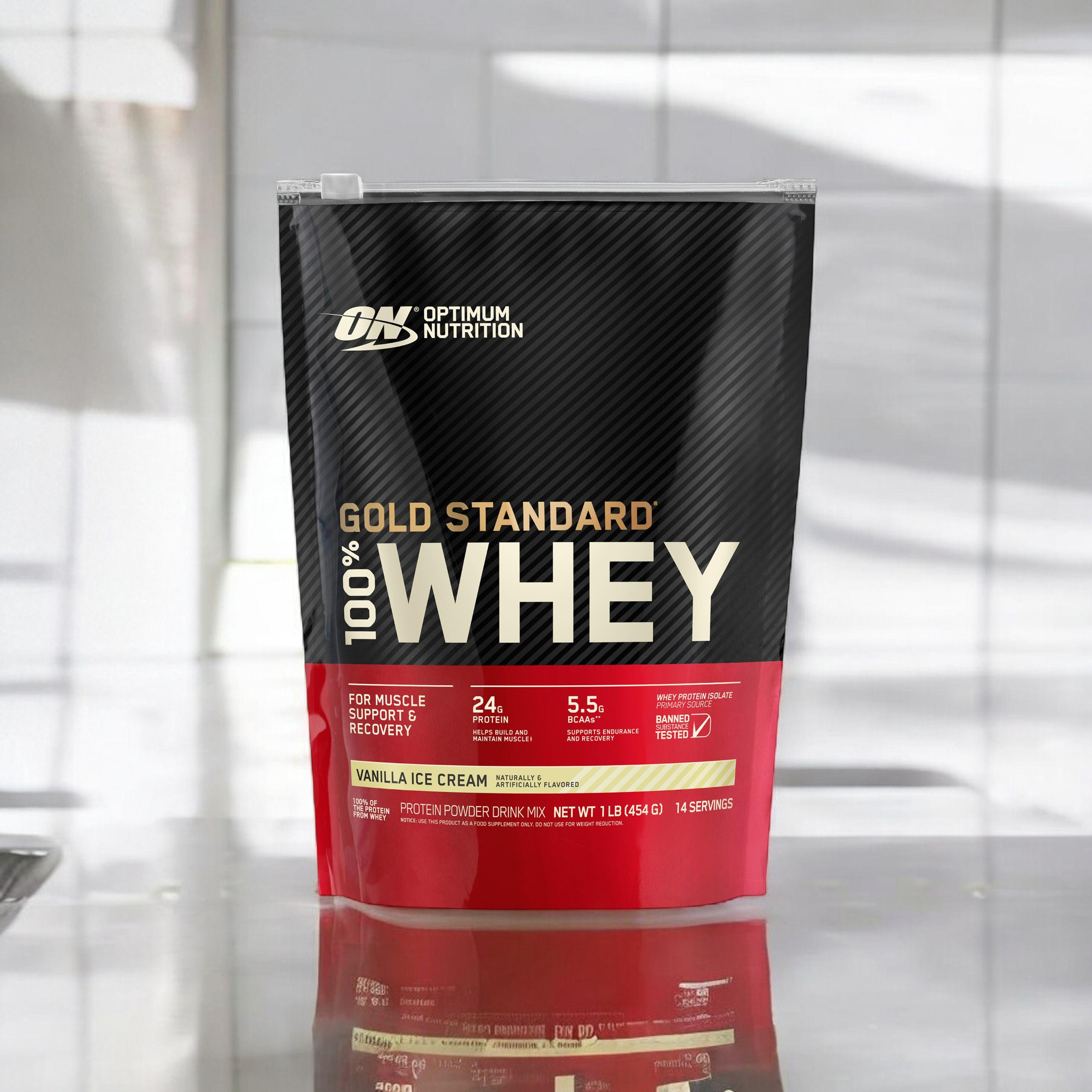 OPTIMUM NUTRITION 100% Whey Gold Standard Bag - 3x 450g