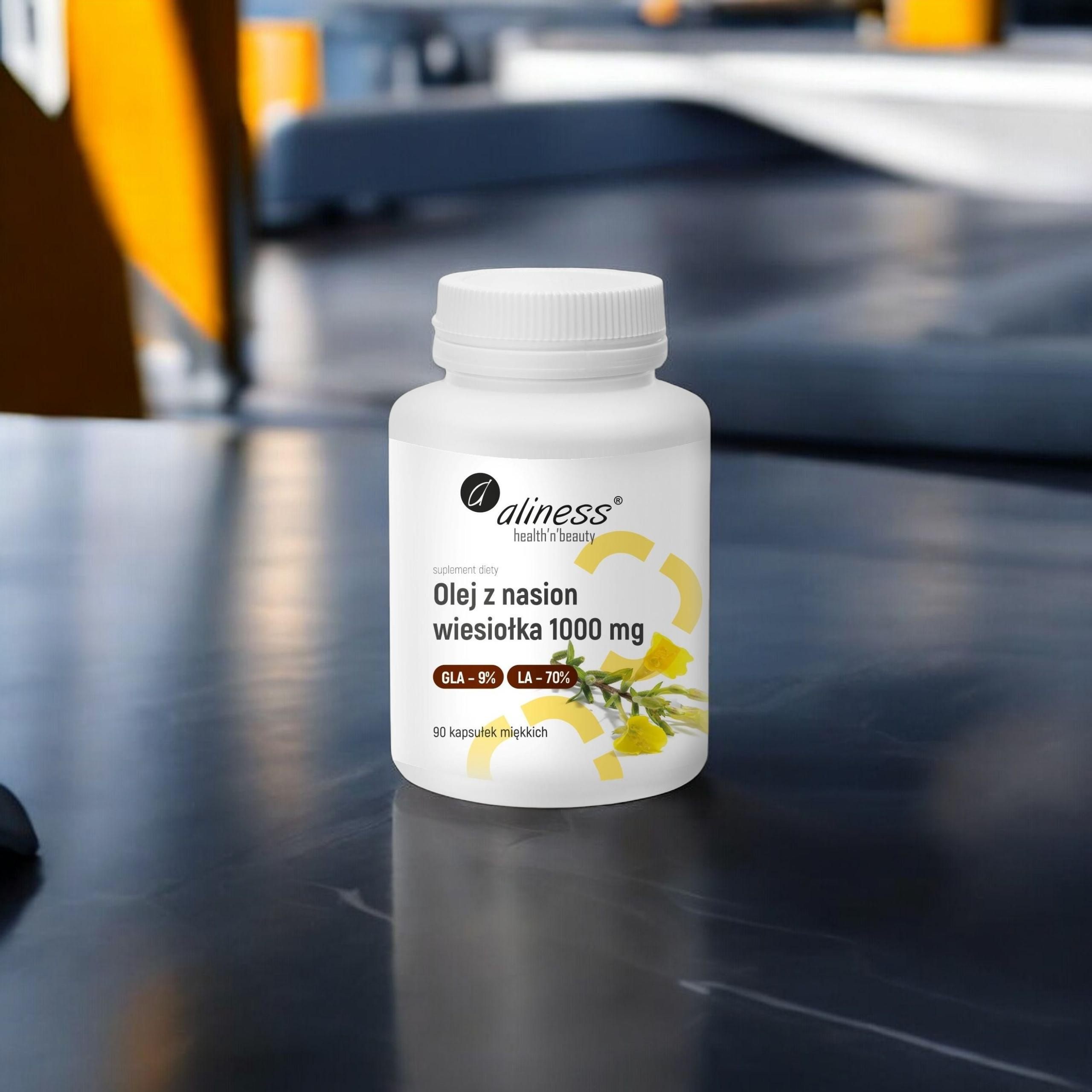 ALINESS - Olej z Nasion Wiesiołka 1000mg - 2x 90caps.