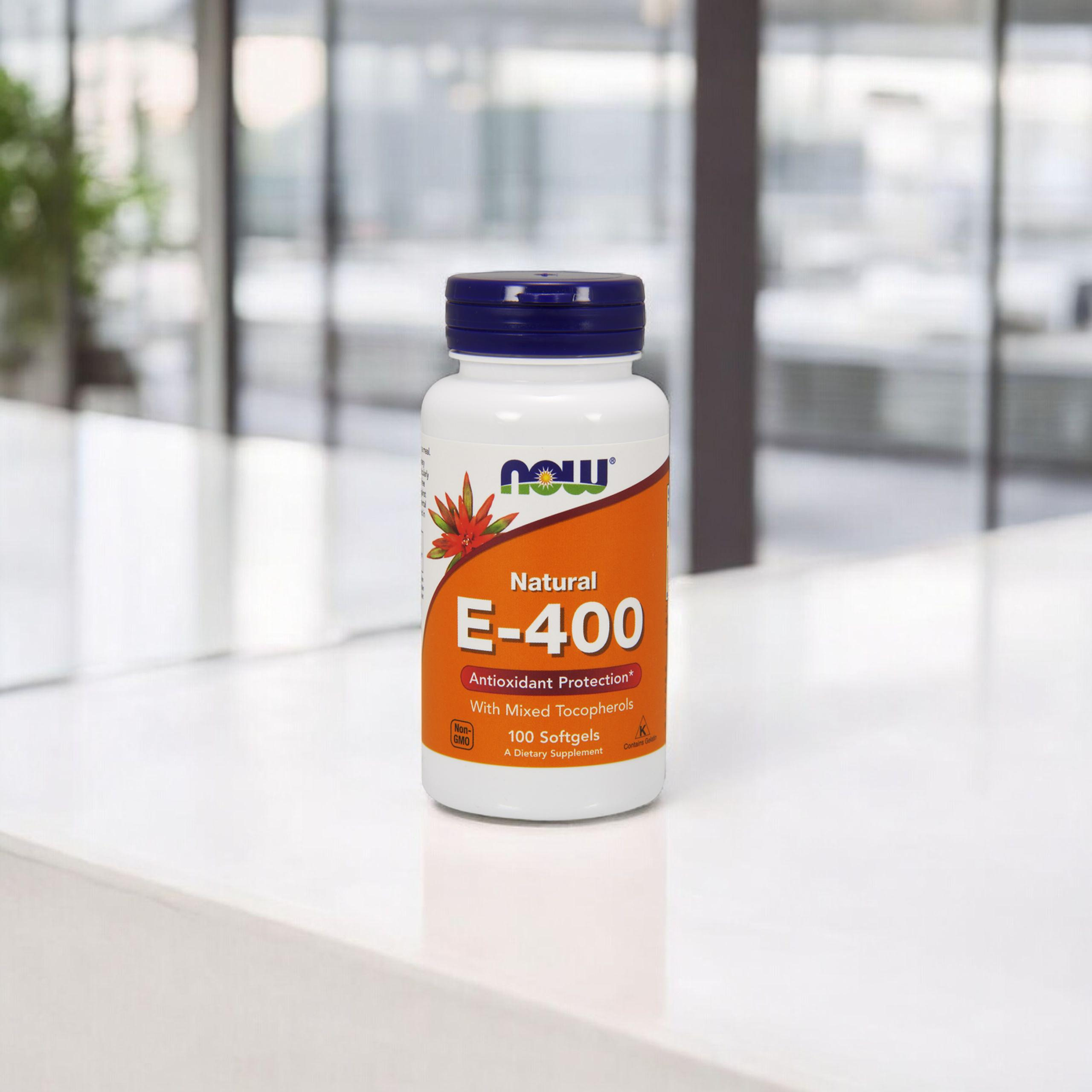 NOW Vitamin E-400 MT - 2x 100softgels