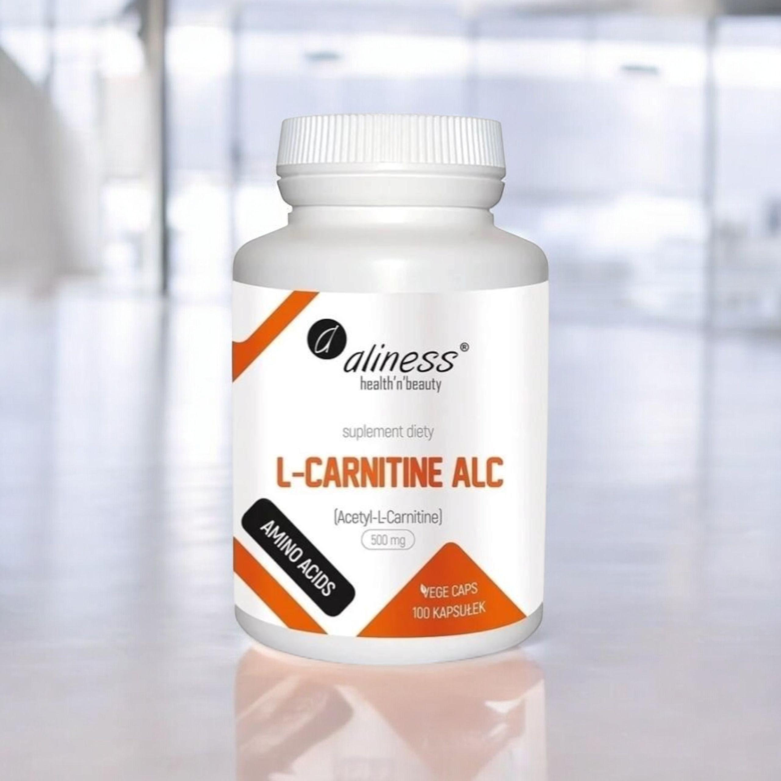 ALINESS - L-Carnitine ALC 500mg - 2x 100vcaps.