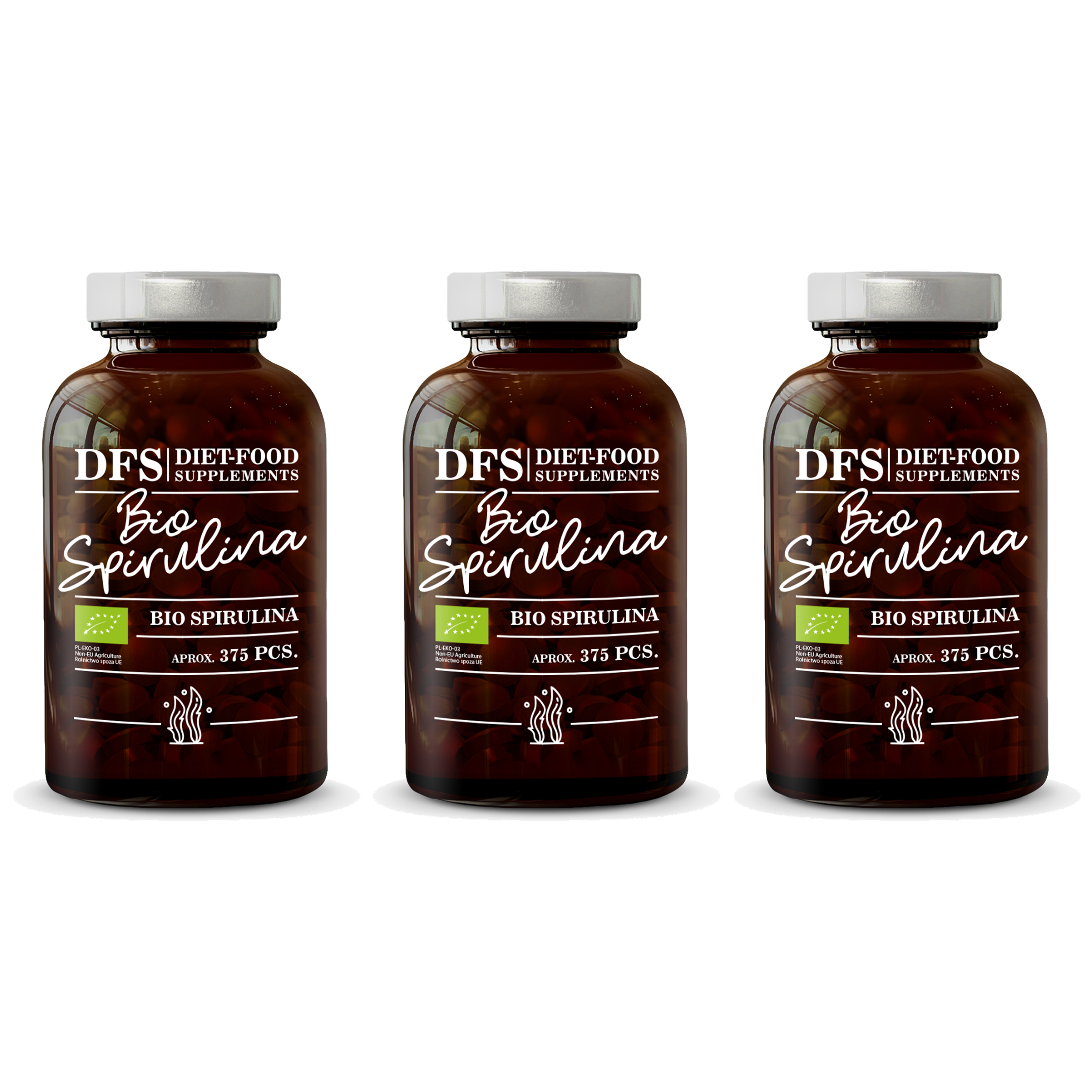 DIET FOOD Bio Spirulina - 3x 375tabs