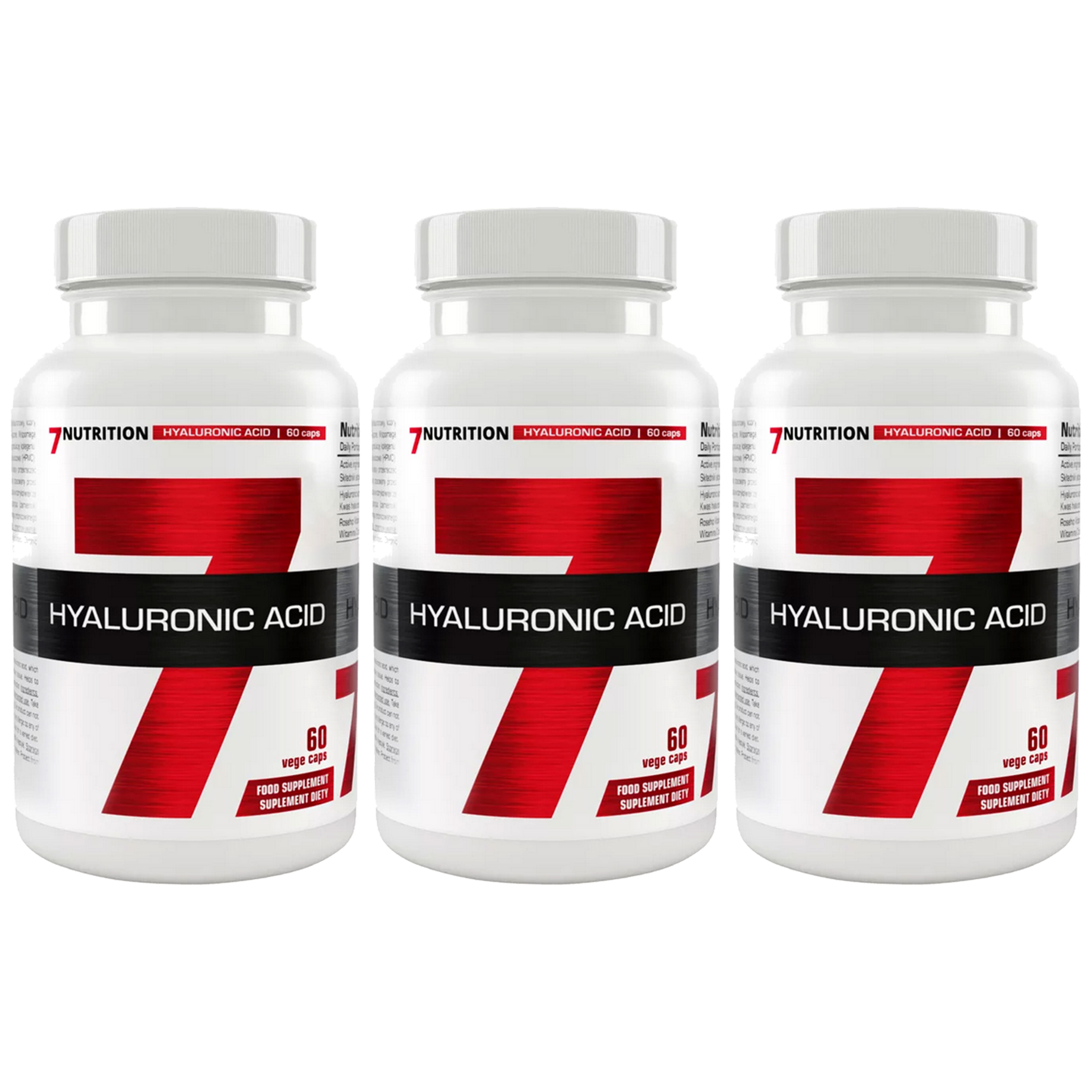 7 NUTRITION Hyaluronic Acid - 3x 60vcaps.