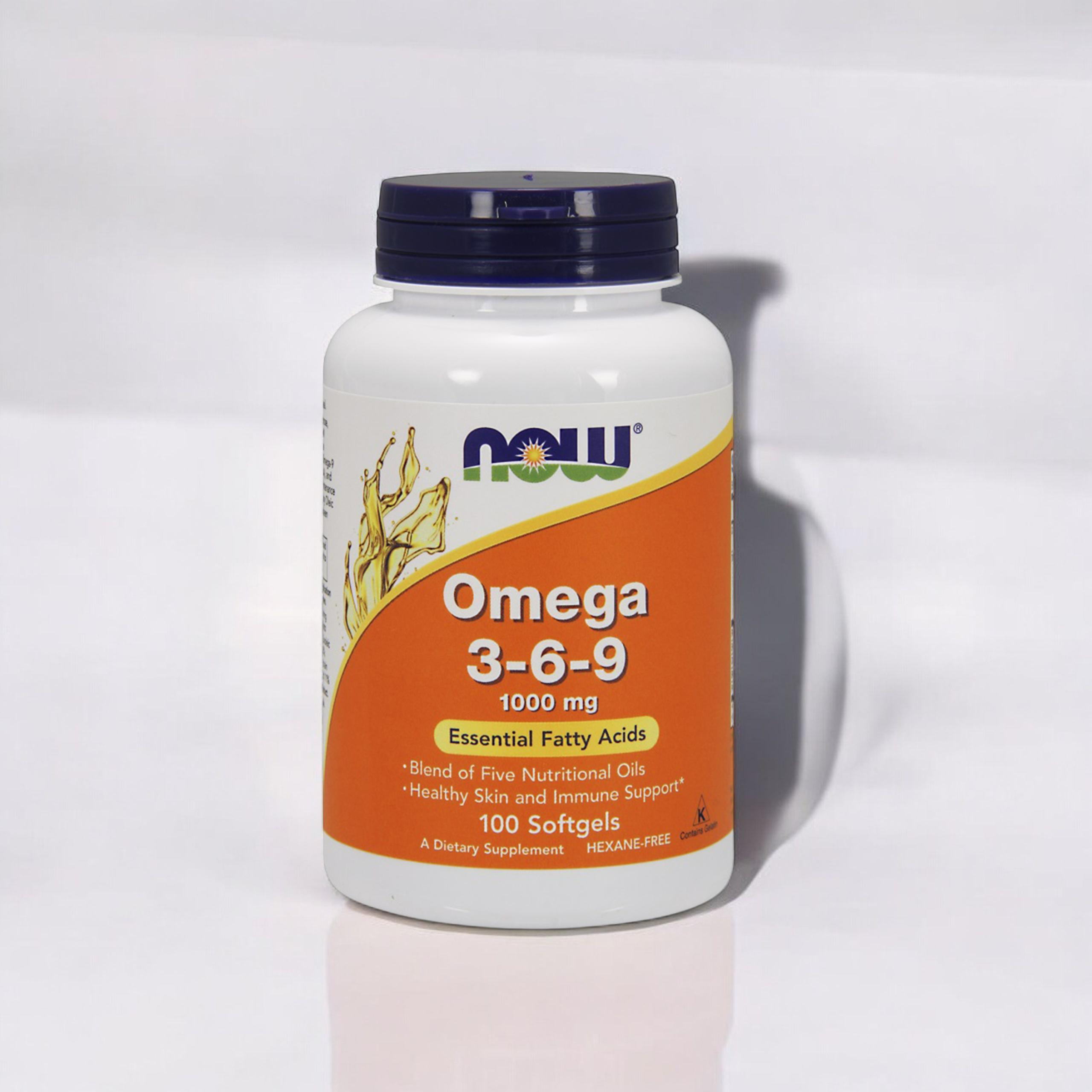 NOW Omega-3-6-9 1000mg - 2x 100softgels