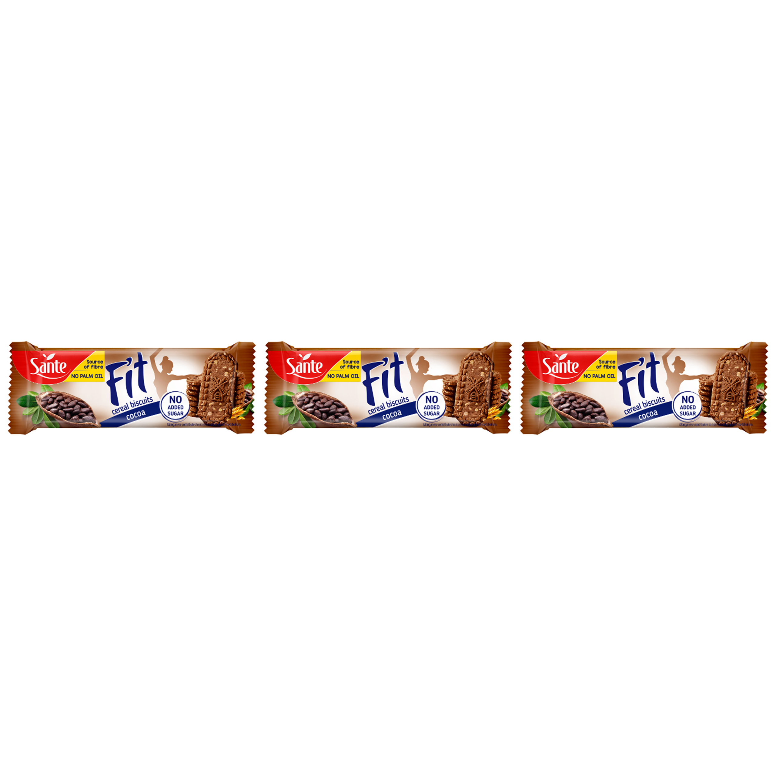 SANTE Fit Cereal Biscuits - 3x 50g