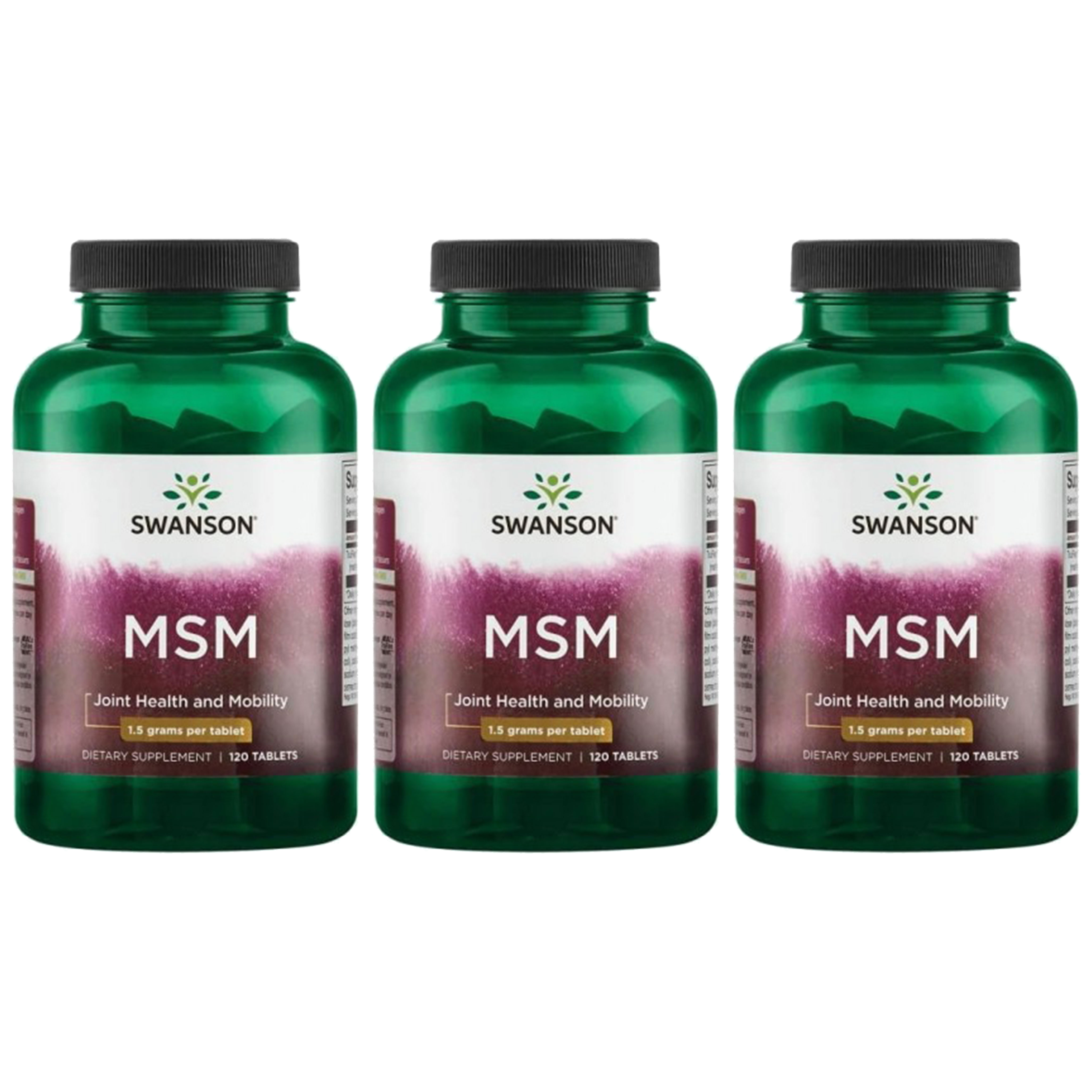 SWANSON MSM 1500mg - 3x 120tabs