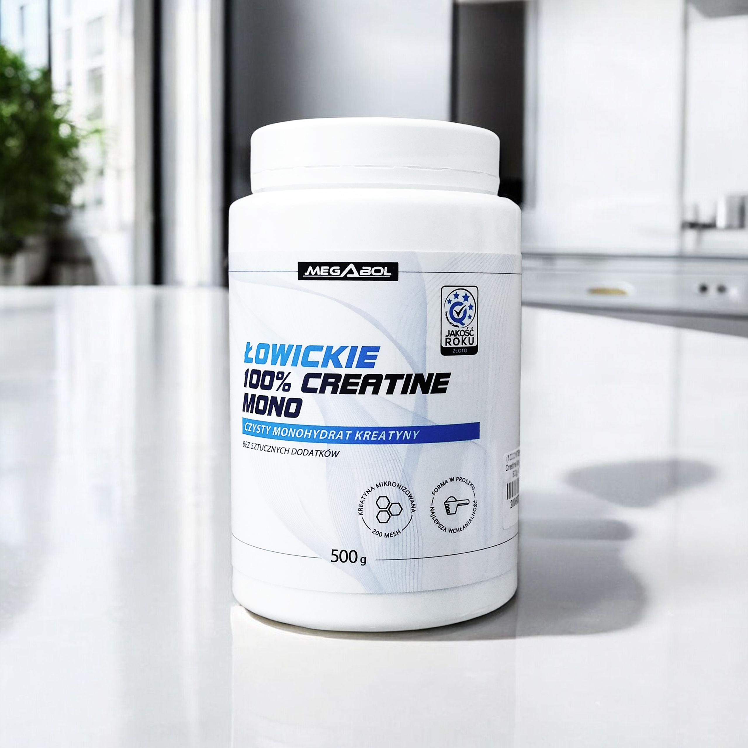 MEGABOL 100% Creatine Mono Łowickie - 2x 500g