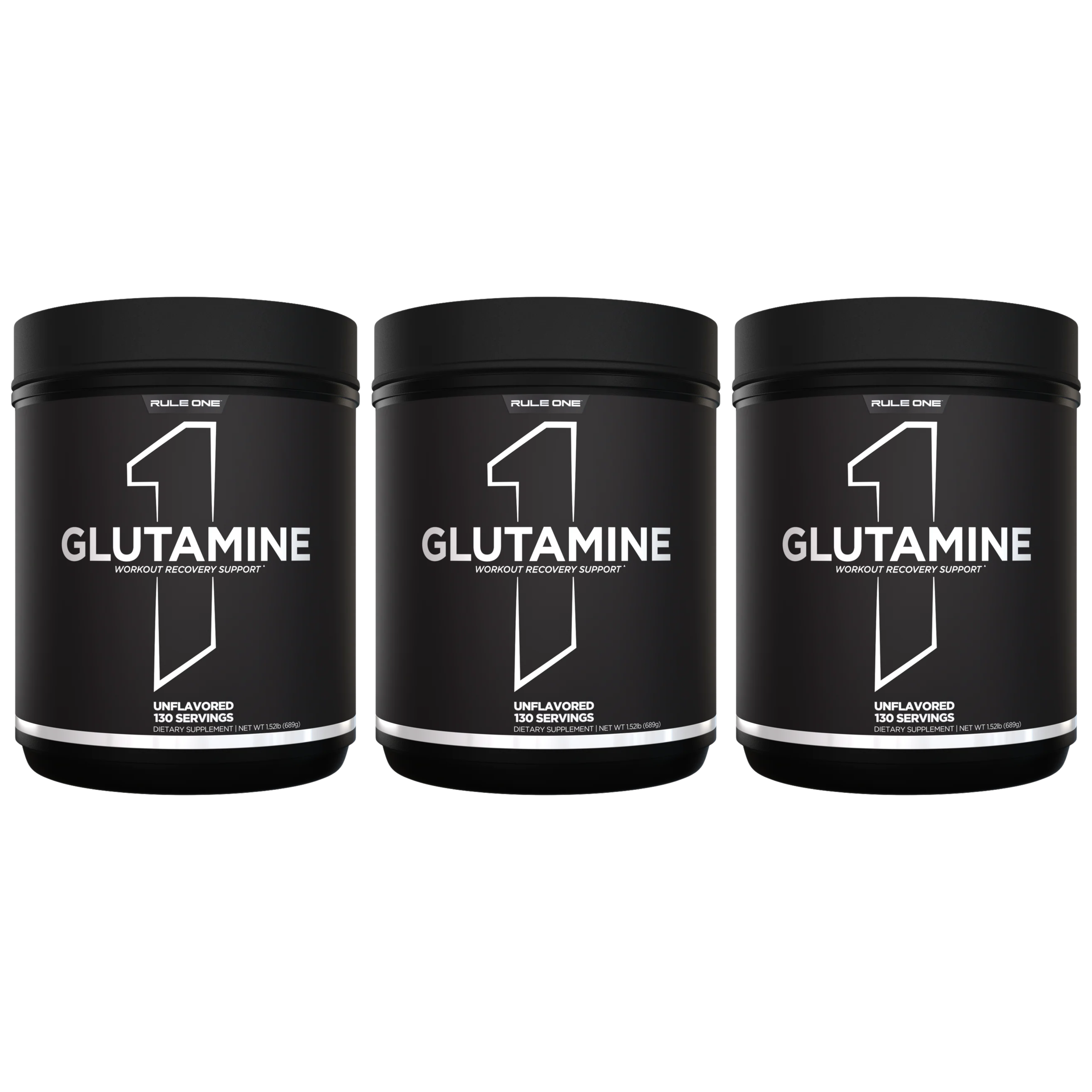 RULE 1 - R1 Glutamine - 3x 689g - Unflavored