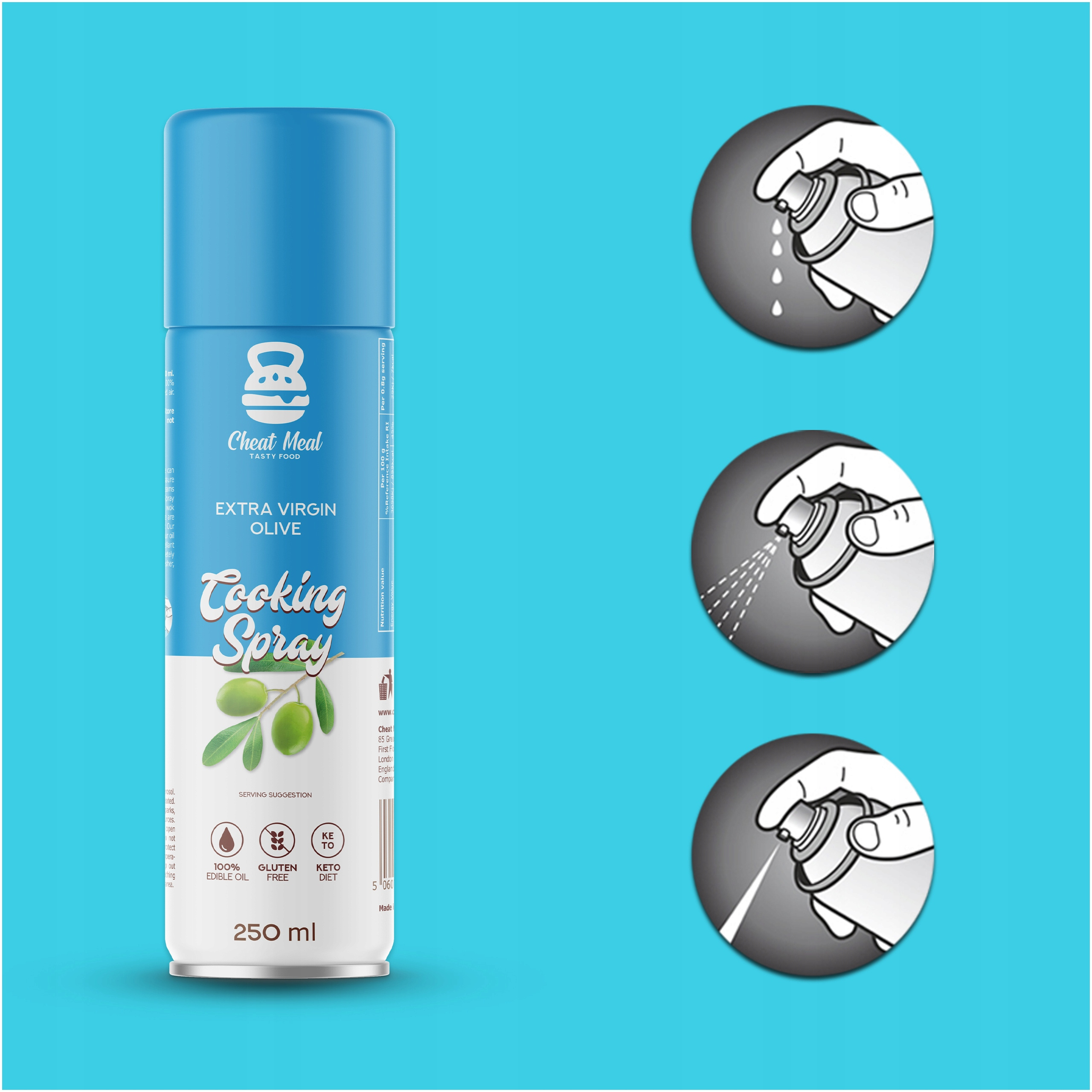 Makaron Konjac Tagliatelle 400g + OLIWA Z OLIWEK W SPRAYU Cheat ZESTAW