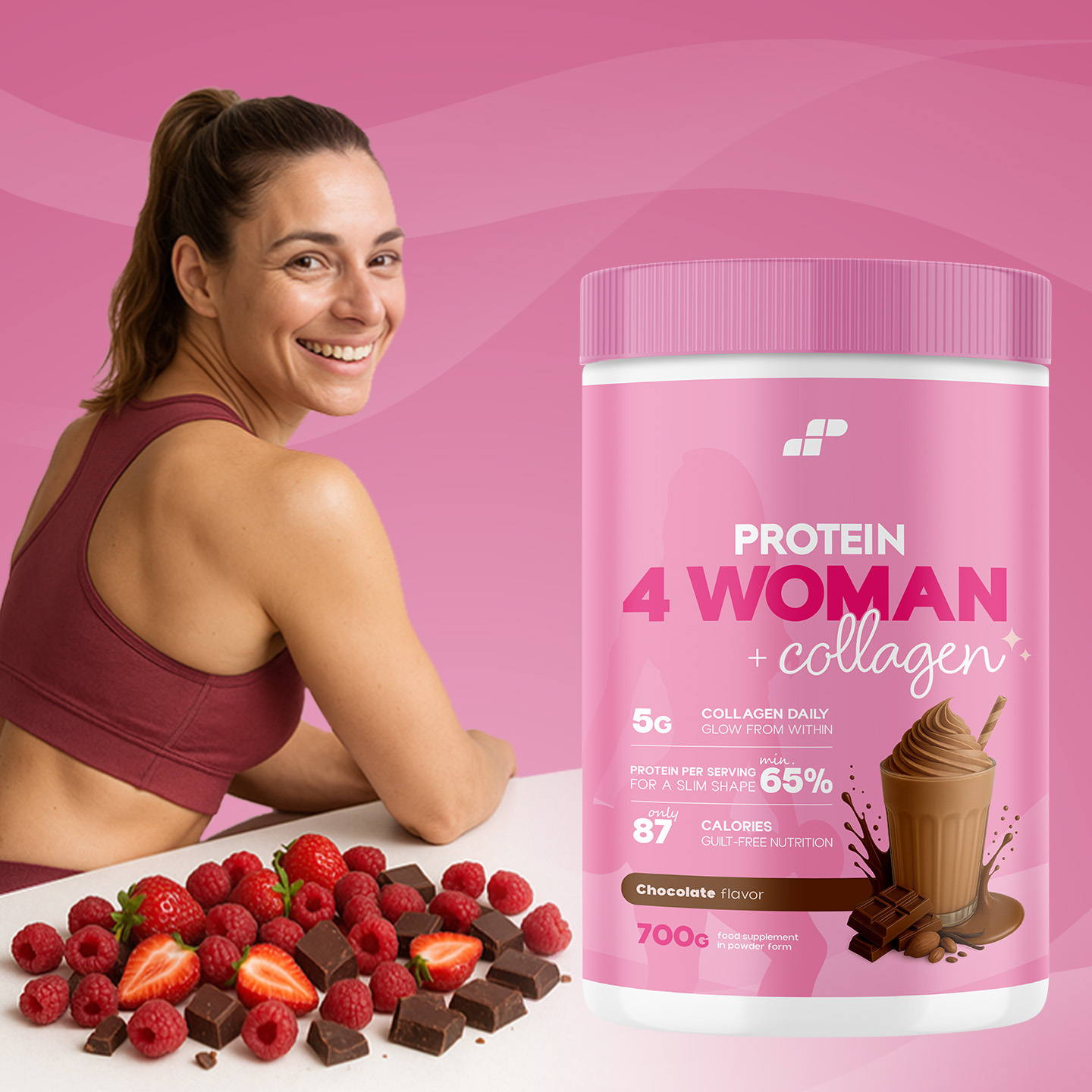 3x Protein 4 Woman + Collagen - 700g