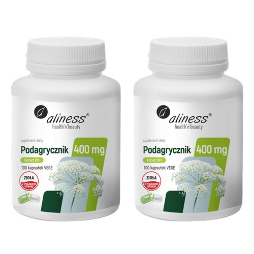 ALINESS - Podagrycznik Ekstrakt 10:1 400mg - 2x 100vcaps.